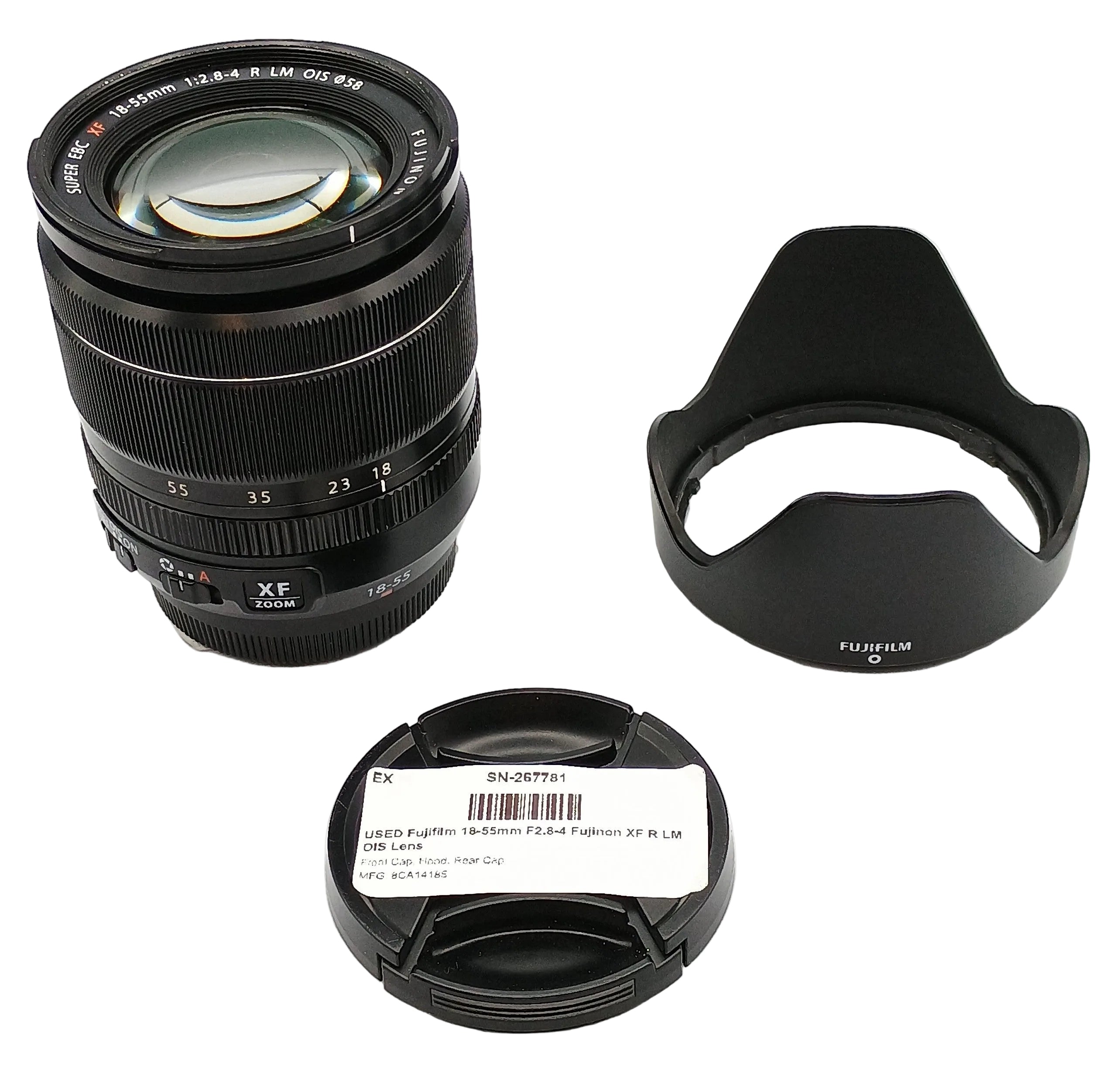 USED Fujifilm 18-55mm F2.8-4 Fujinon XF R LM OIS Lens