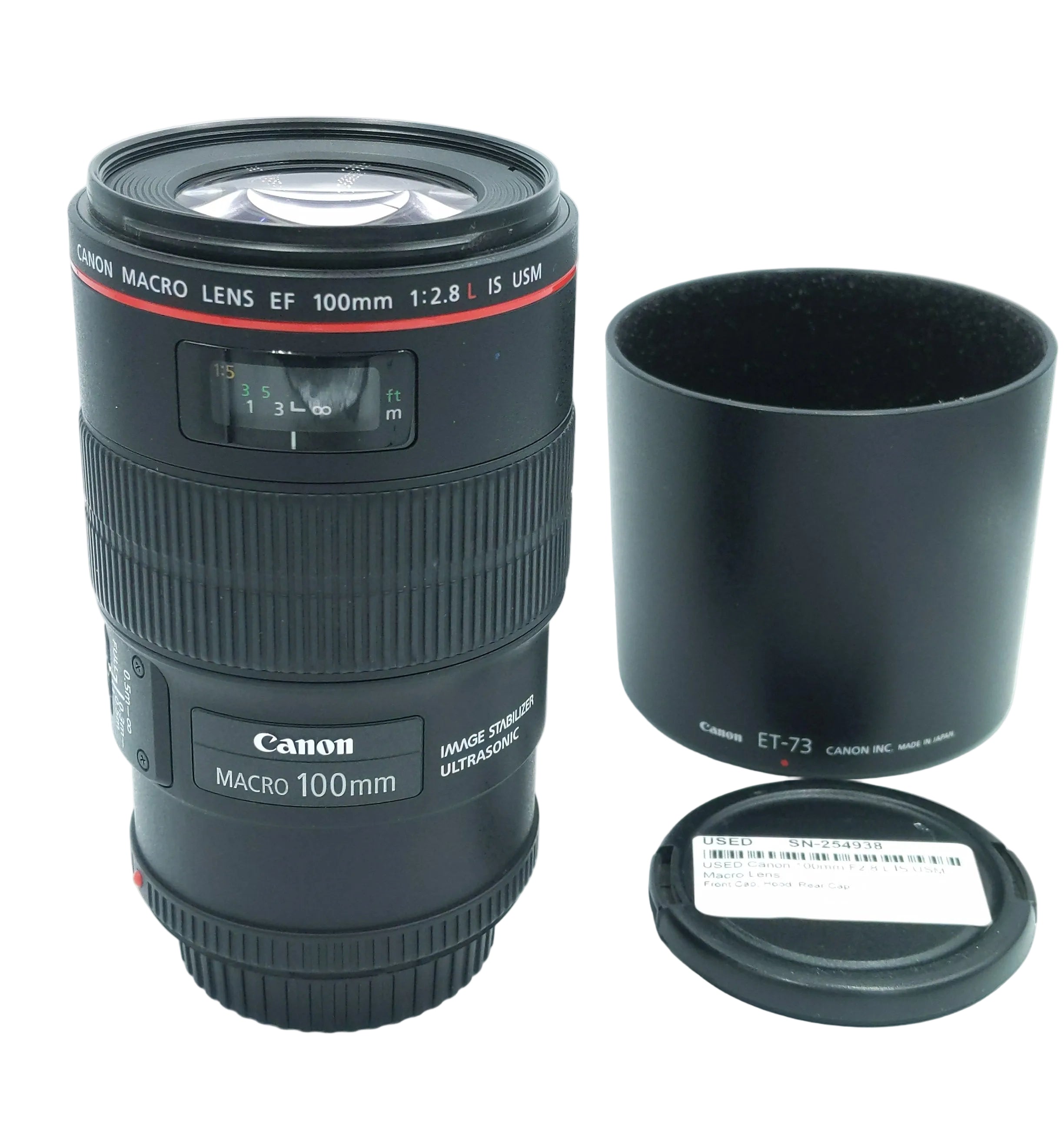 USED Canon 100mm F2.8 L IS USM Macro Lens