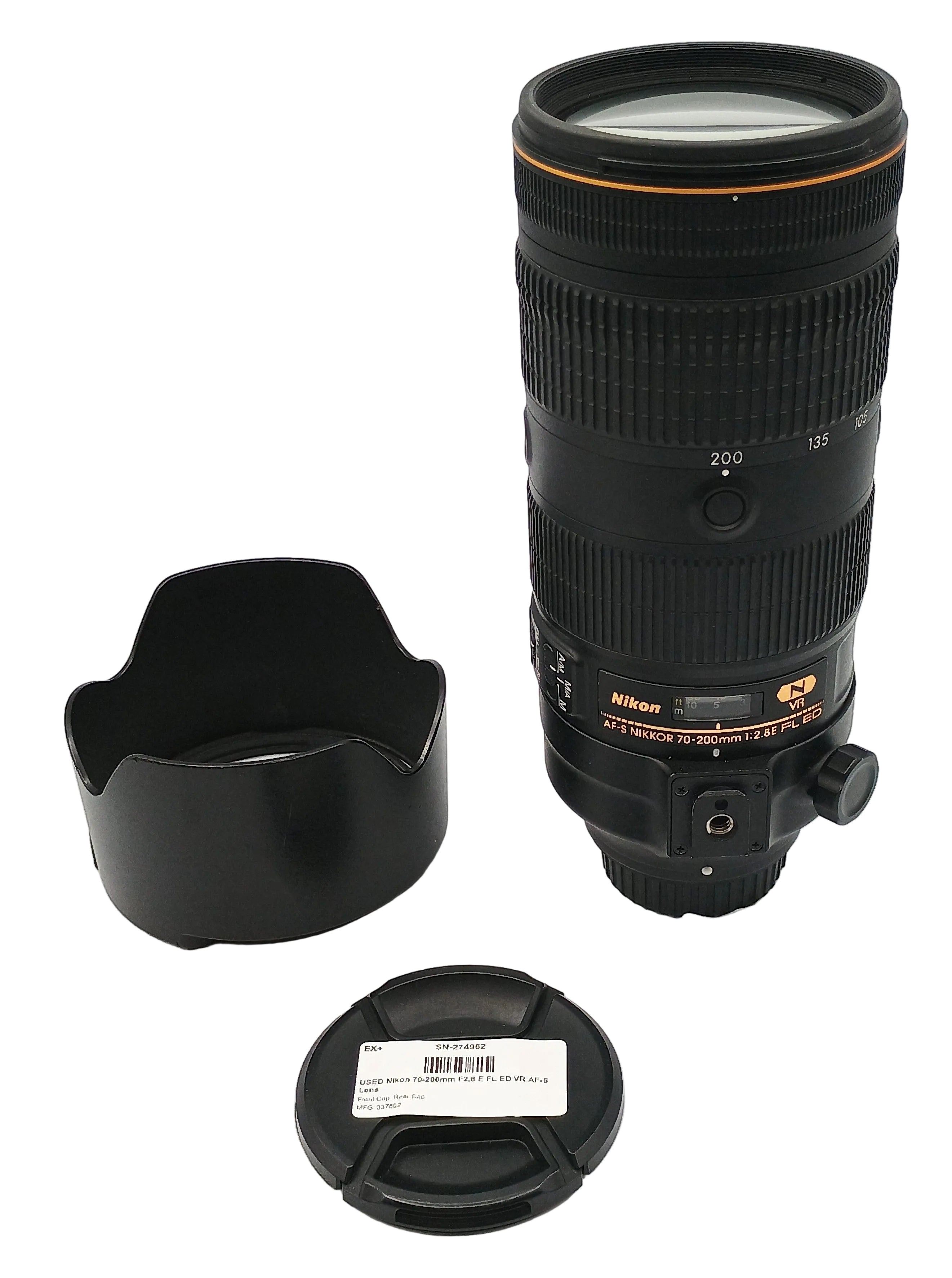 USED Nikon 70-200mm F2.8 E FL ED VR AF-S Lens