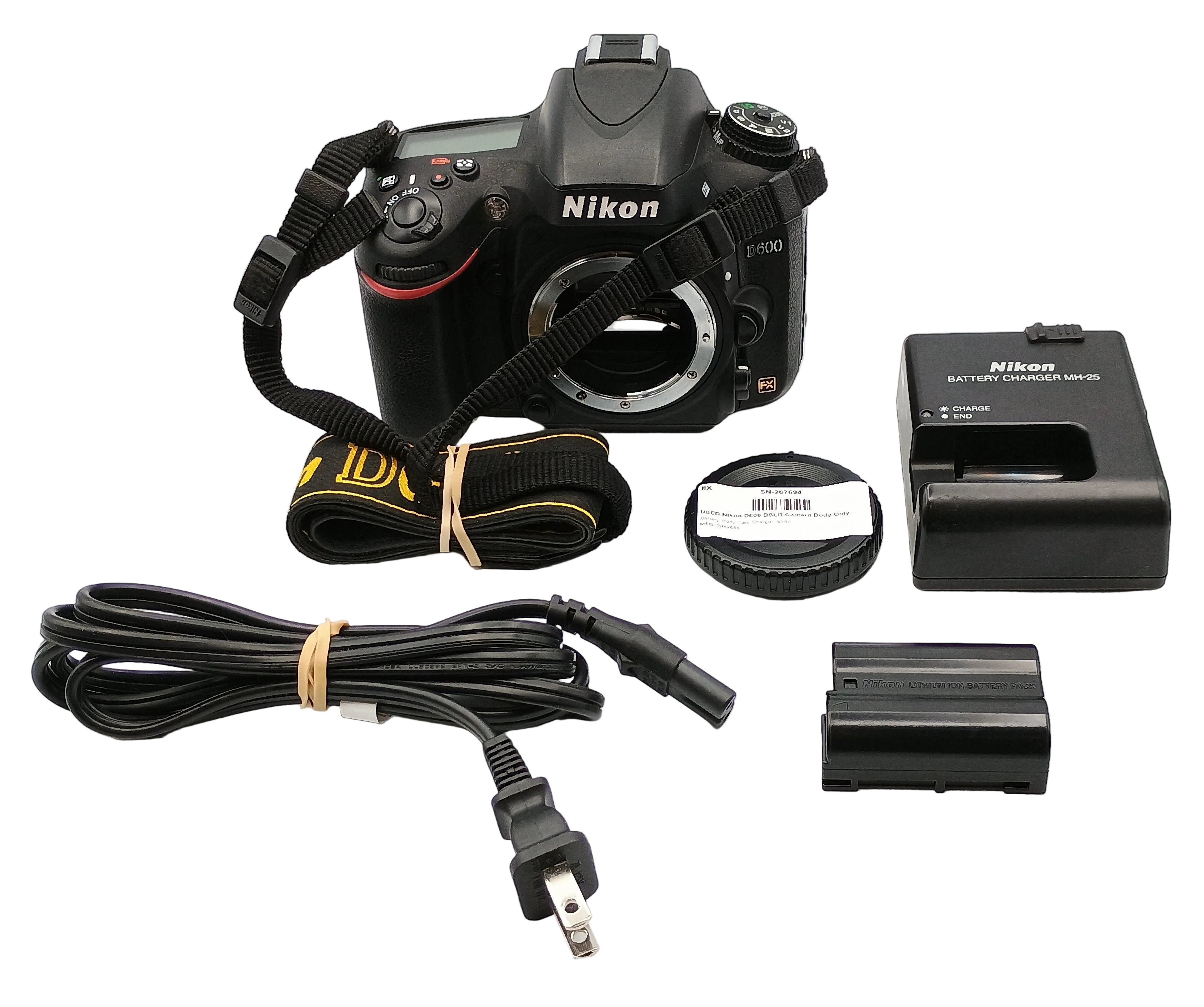 USED Nikon D600 DSLR Camera Body Only