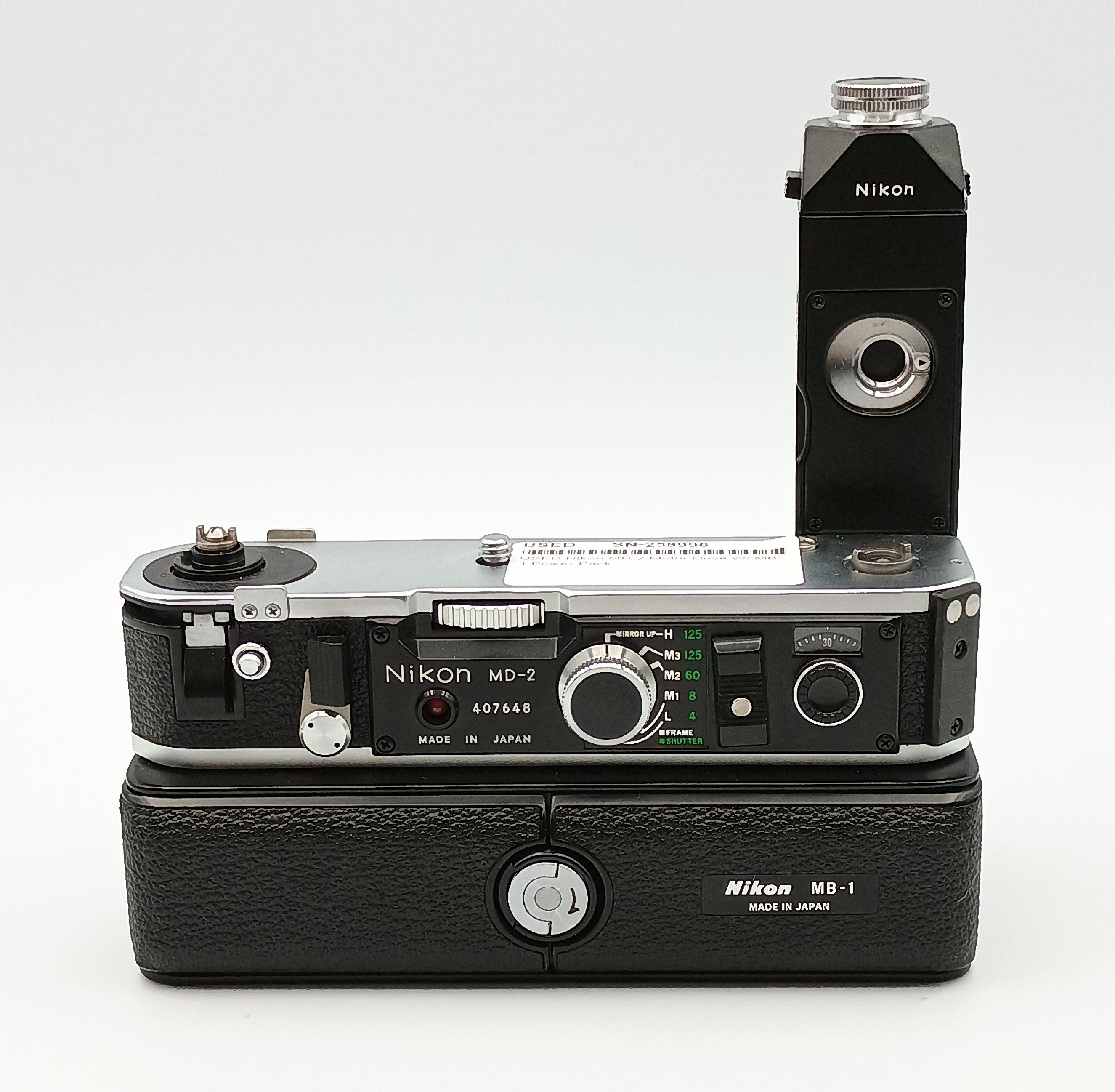 USED Nikon MD-2 Motor Drive W/ MB-1 Power Pack