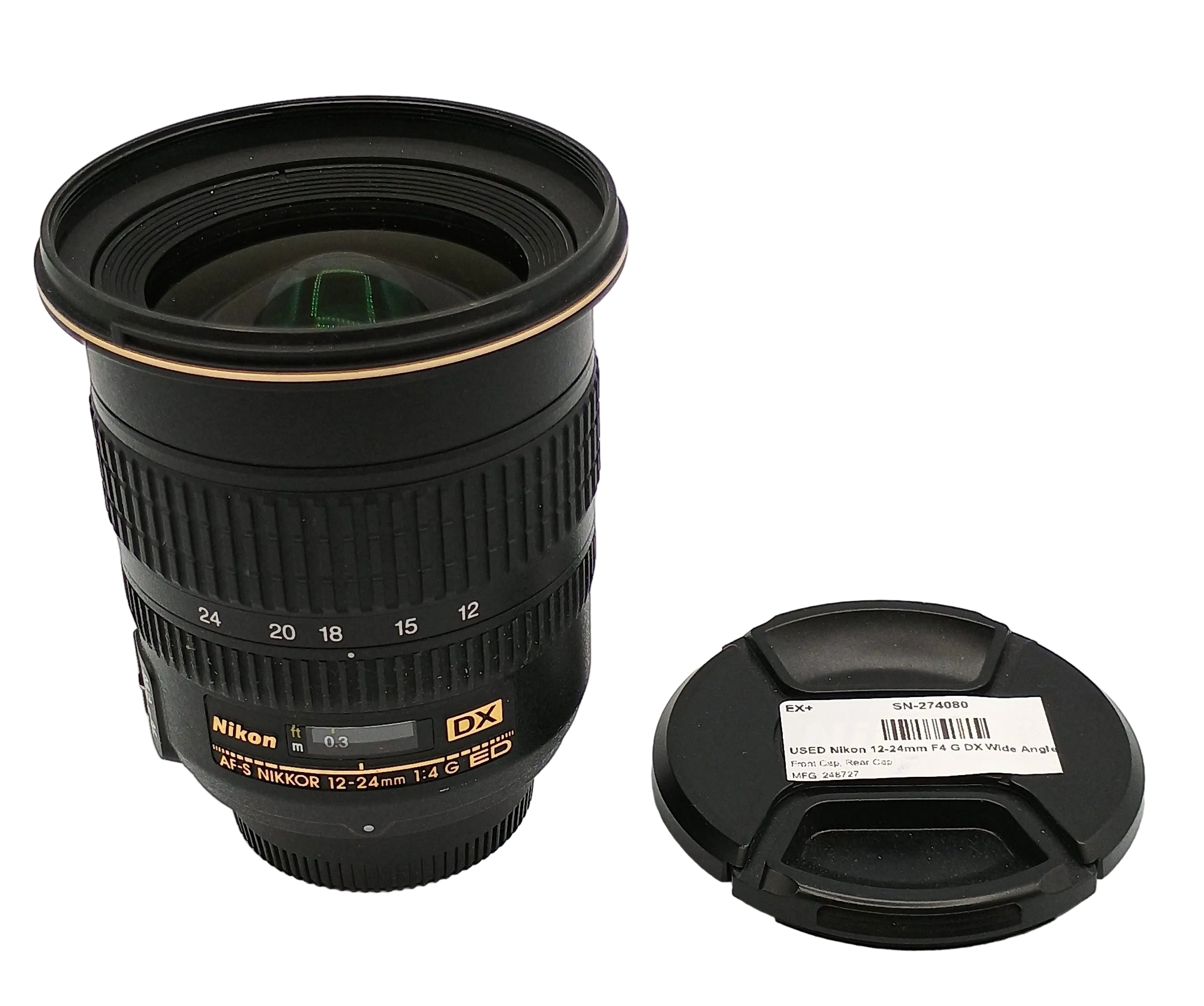 USED Nikon 12-24mm F4 G DX Wide Angle
