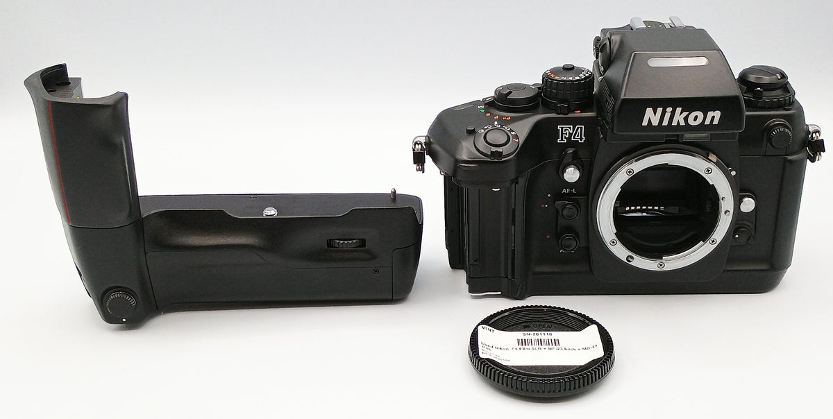 Used Nikon F4 Film SLR + MF-23 back + MB-23 Grip