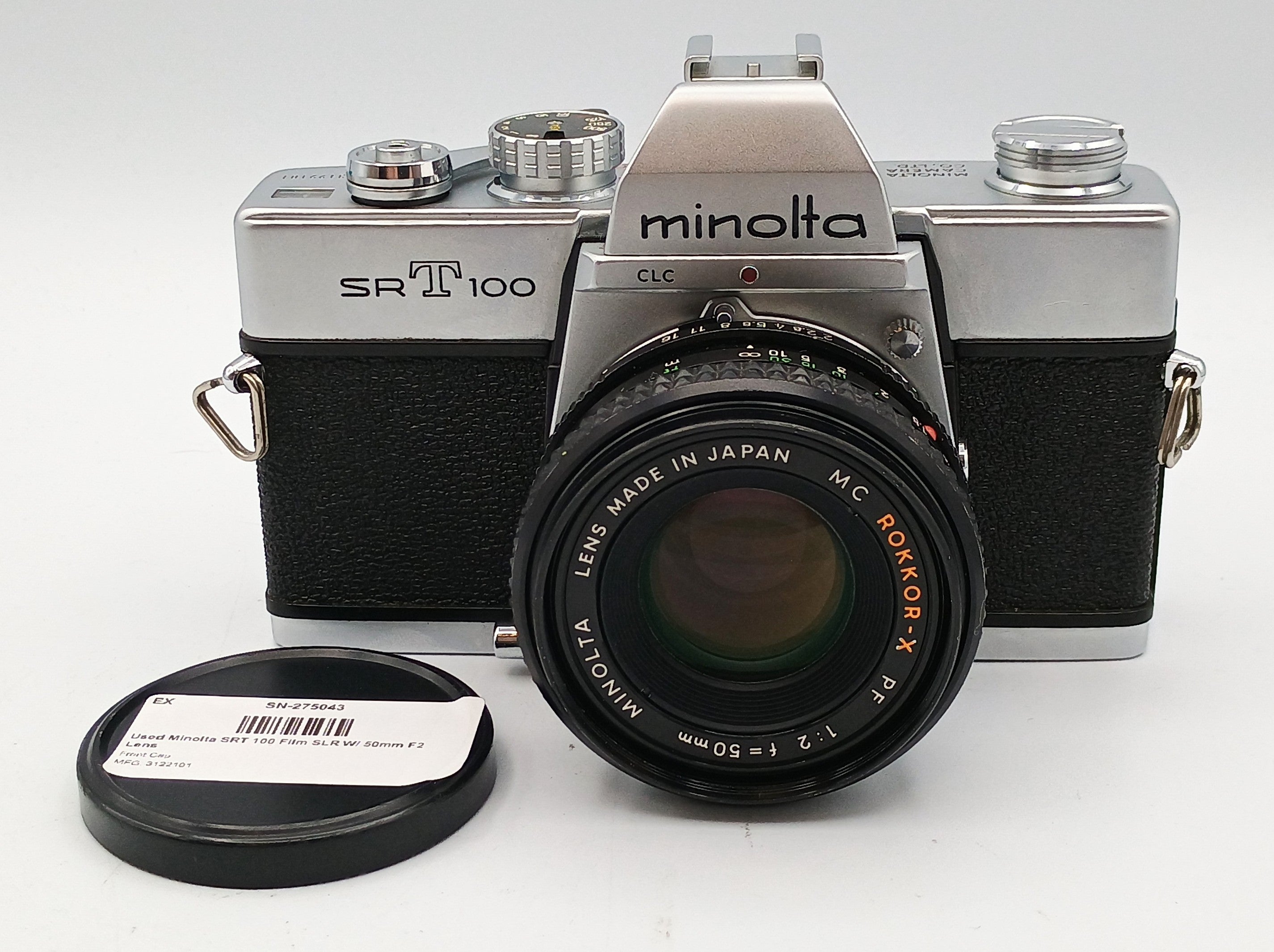 Used Minolta SRT 100 Film SLR W/ 50mm F2 Lens
