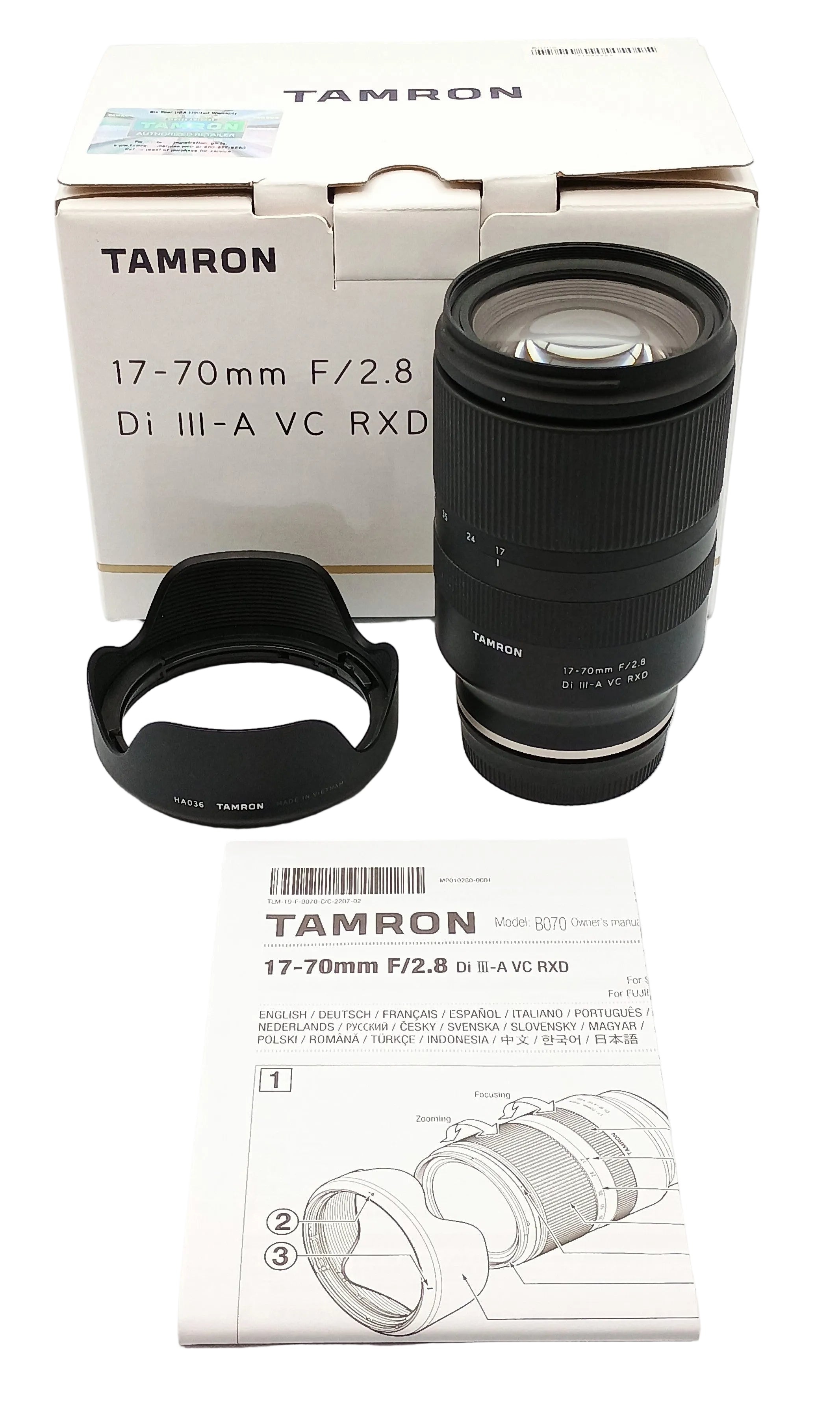 Used Tamron 17-70mm f/2.8 Di III-A VC RXD Lens for Sony E