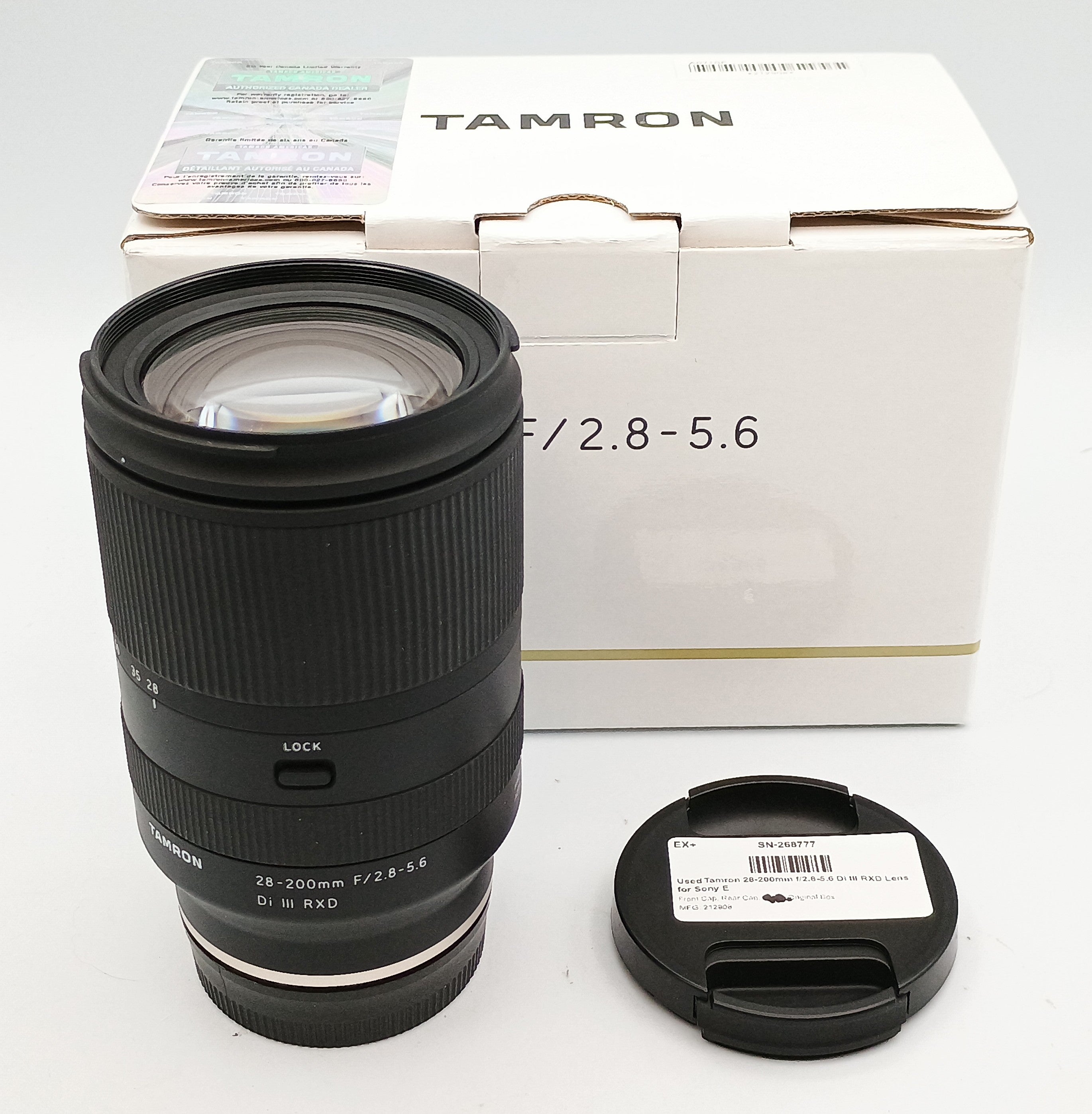 Used Tamron 28-200mm f/2.8-5.6 Di III RXD Lens for Sony E