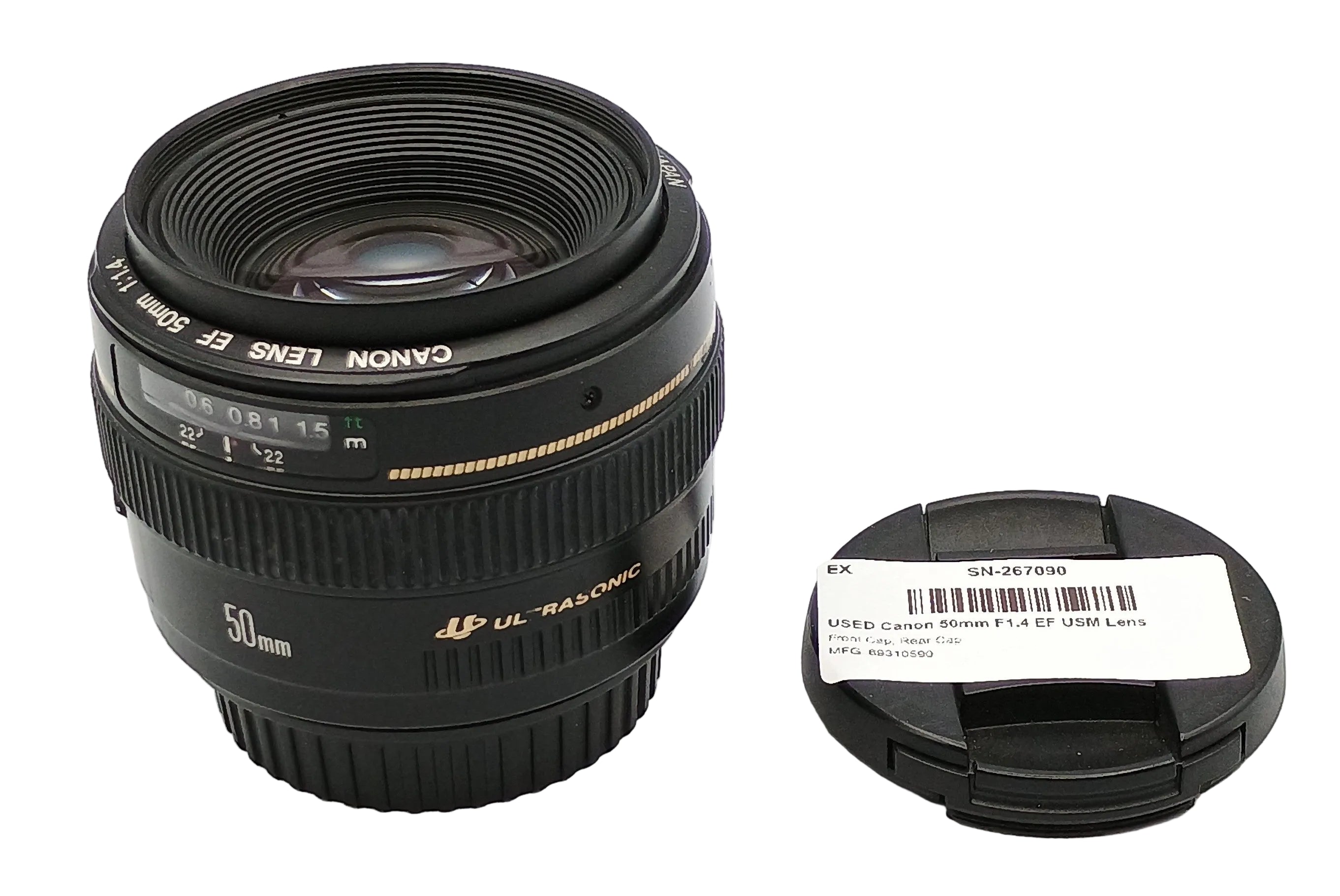 USED Canon 50mm F1.4 EF USM Lens