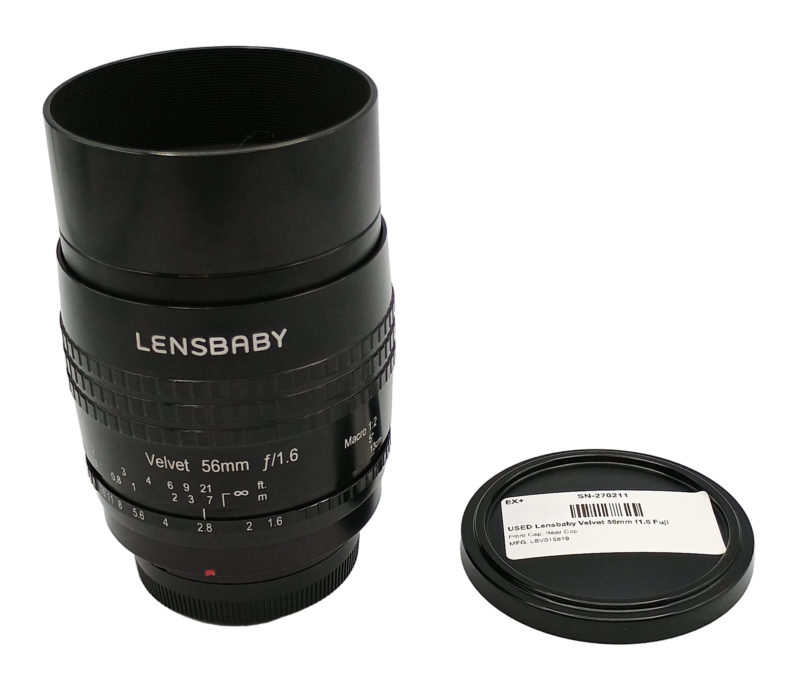 USED Lensbaby Velvet 56mm f1.6 Fuji