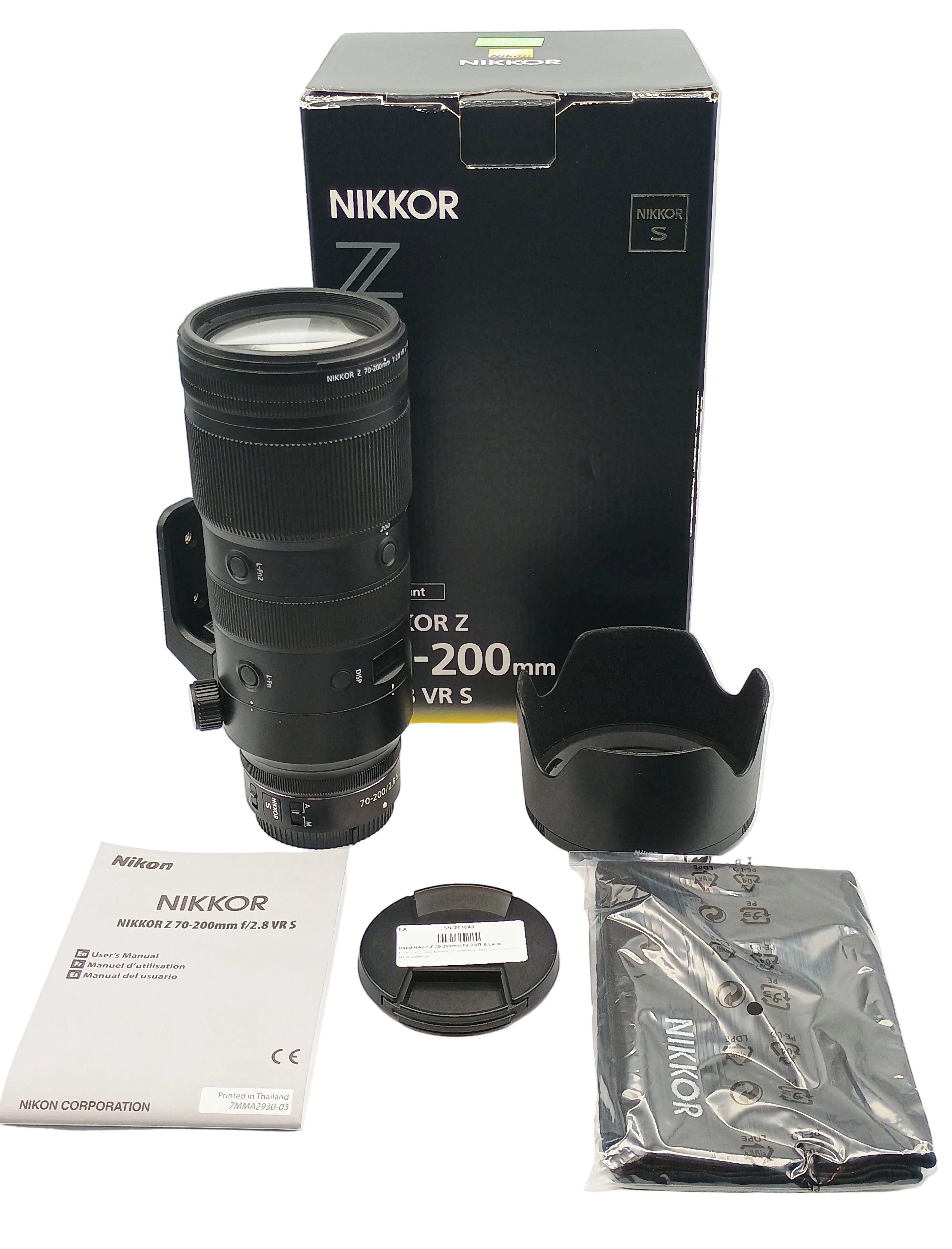 Used Nikon Z 70-200mm F2.8 VR S Lens