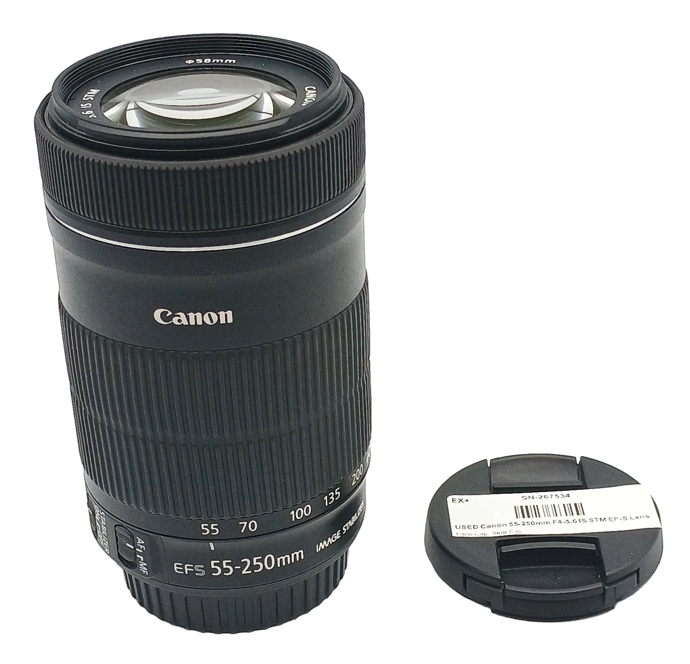 USED Canon 55-250mm F4-5.6 IS STM EF-S Lens
