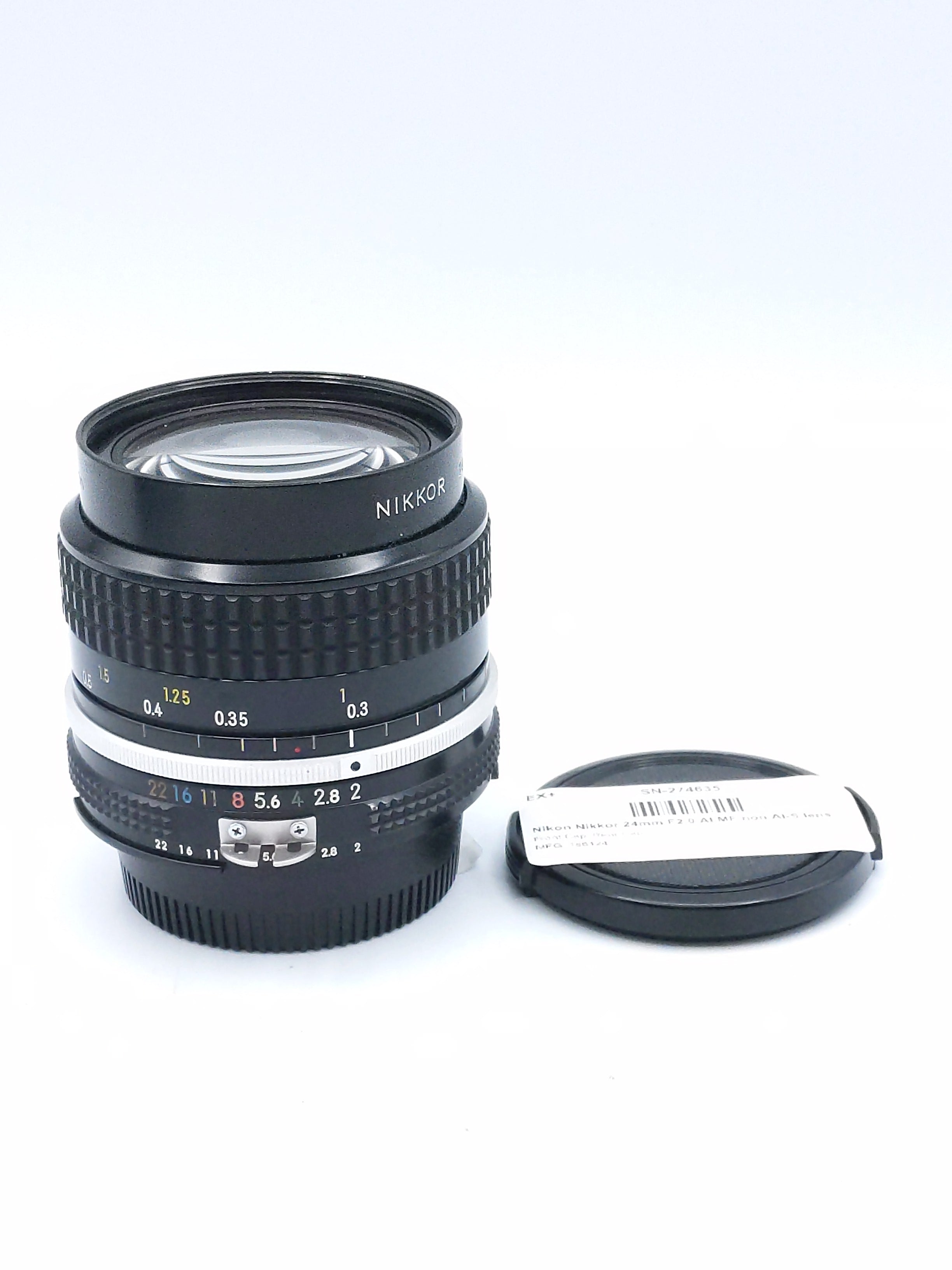 Nikon Nikkor 24mm F2.0 AI MF non AI-S lens