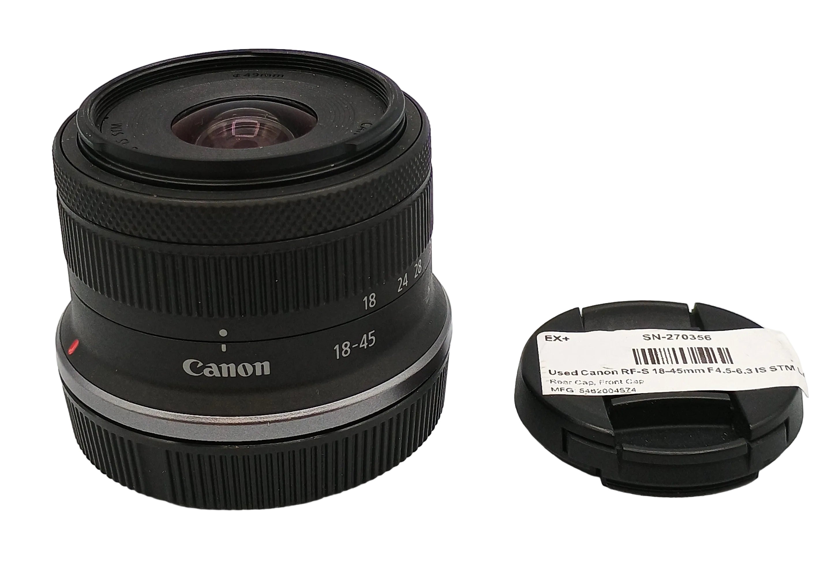 Used Canon RF-S 18-45mm F4.5-6.3 IS STM Lens