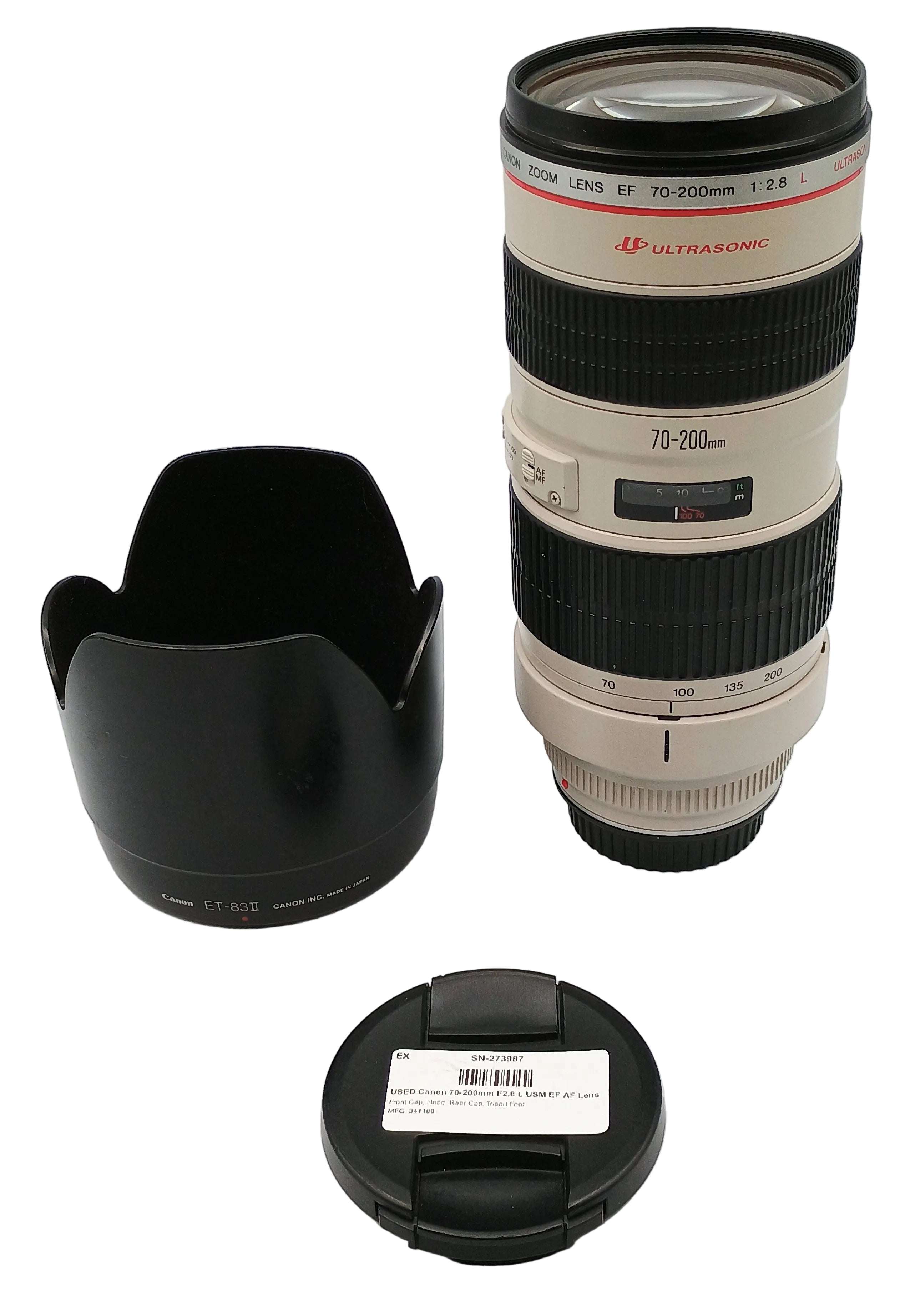 USED Canon 70-200mm F2.8 L USM EF AF Lens