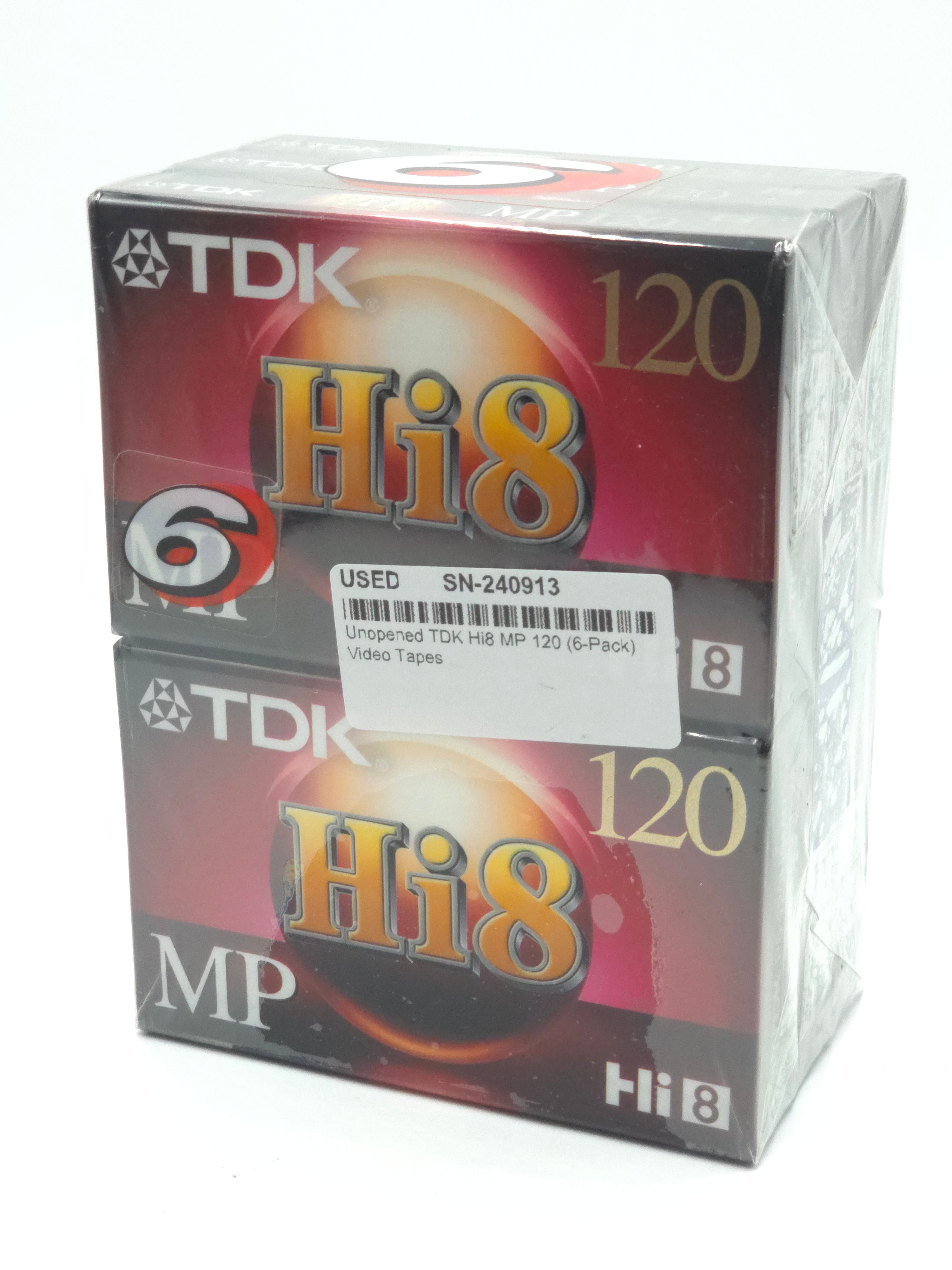 Unopened TDK Hi8 MP 120 (6-Pack) Video Tapes