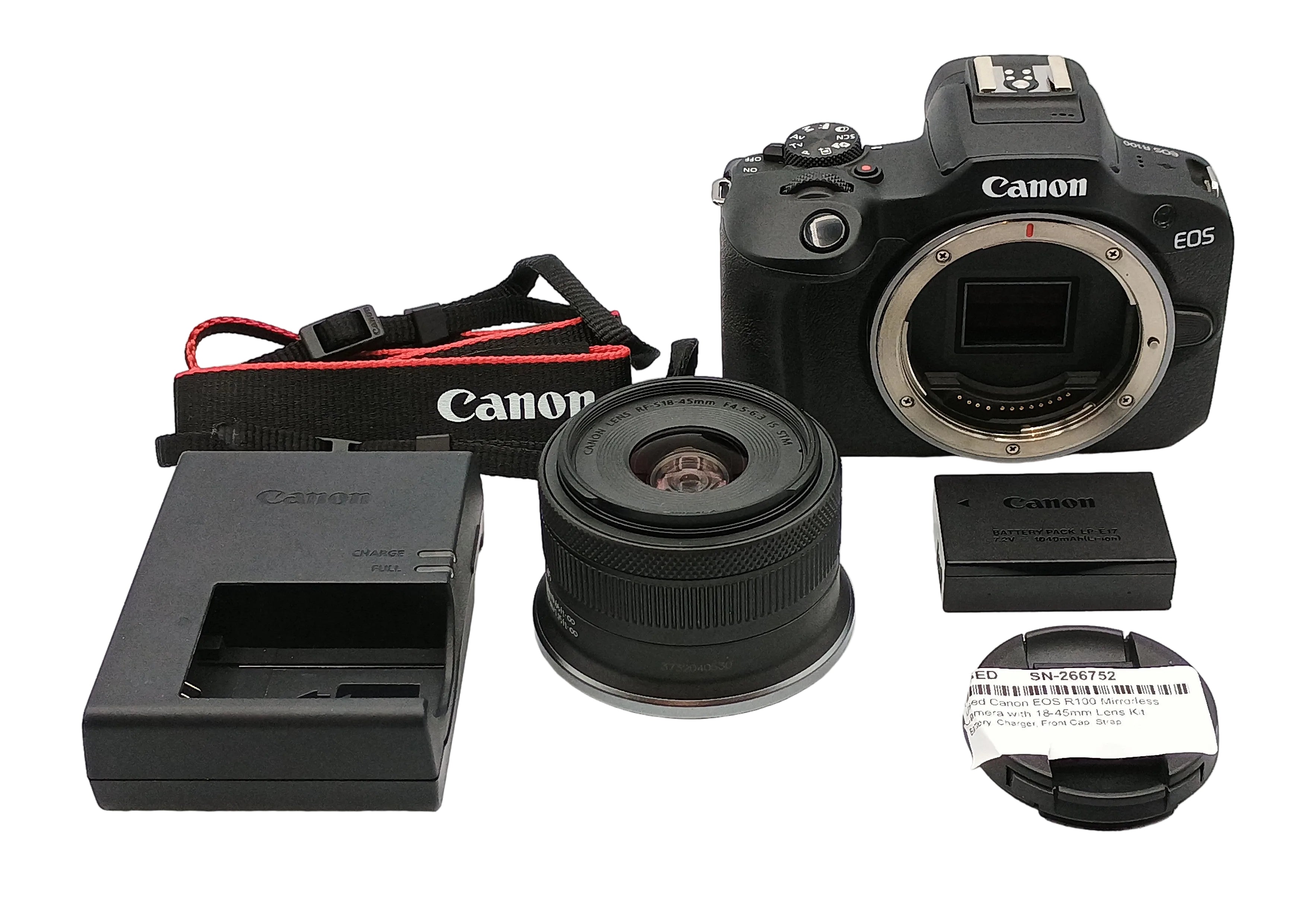 Used Canon EOS R100 Mirrorless Camera with 18-45mm Lens Kit
