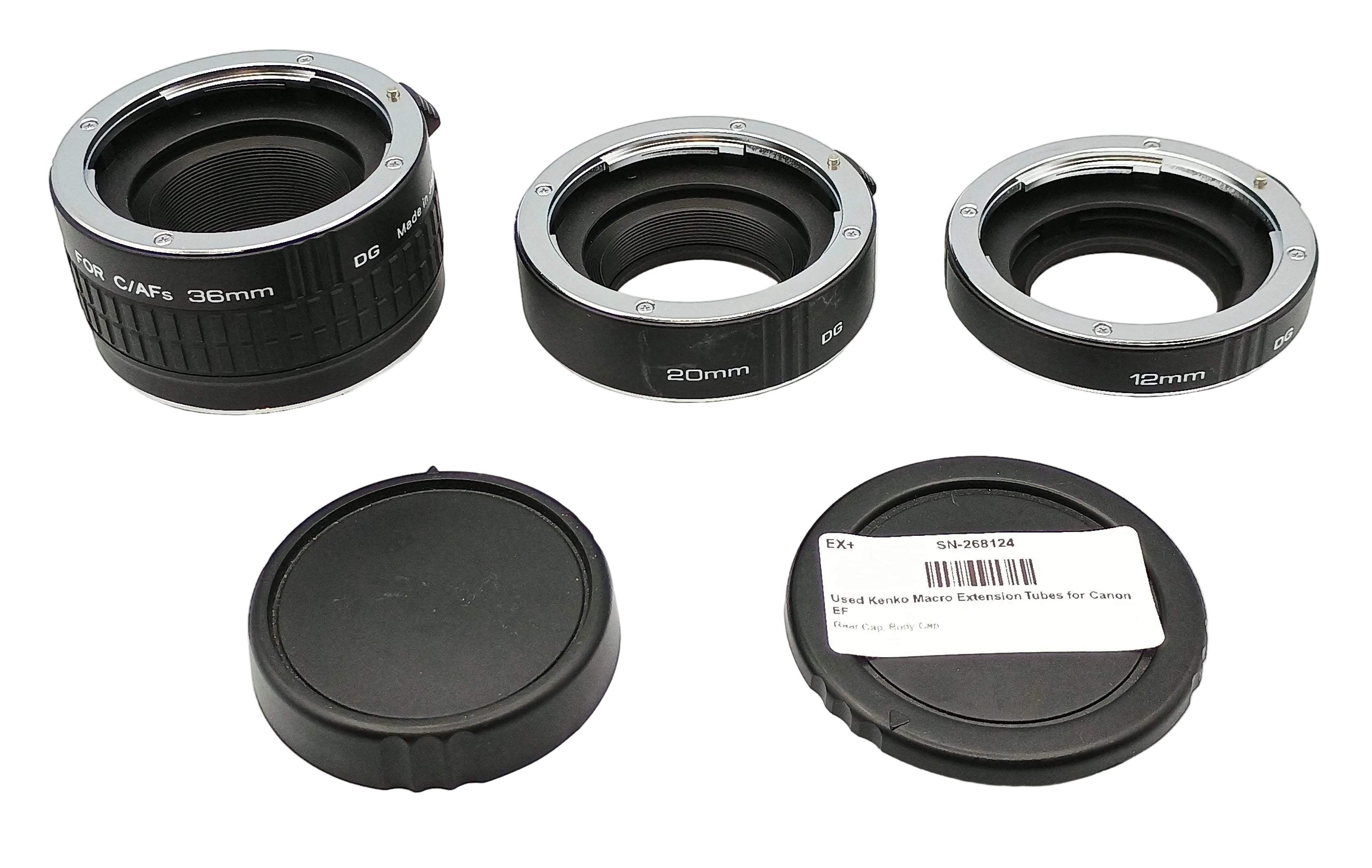 Used Kenko Macro Extension Tubes for Canon EF