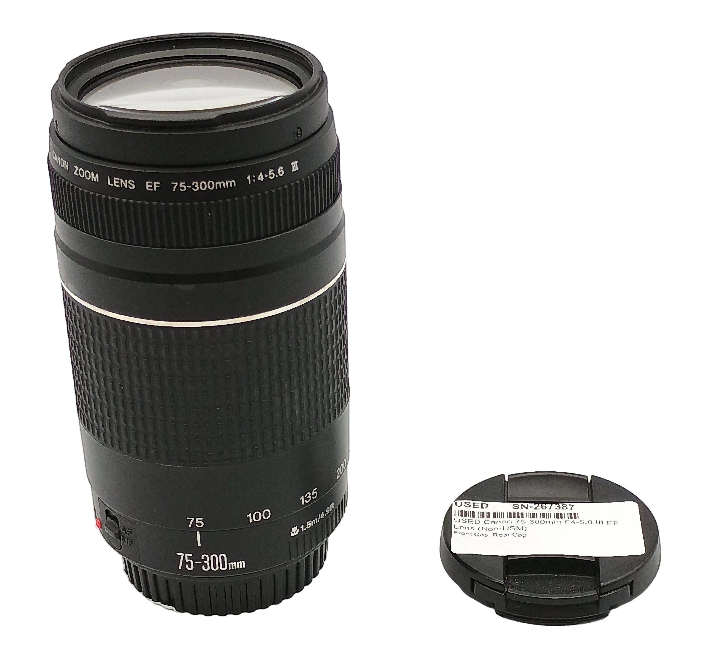 USED Canon 75-300mm F4-5.6 III EF Lens (Non-USM)