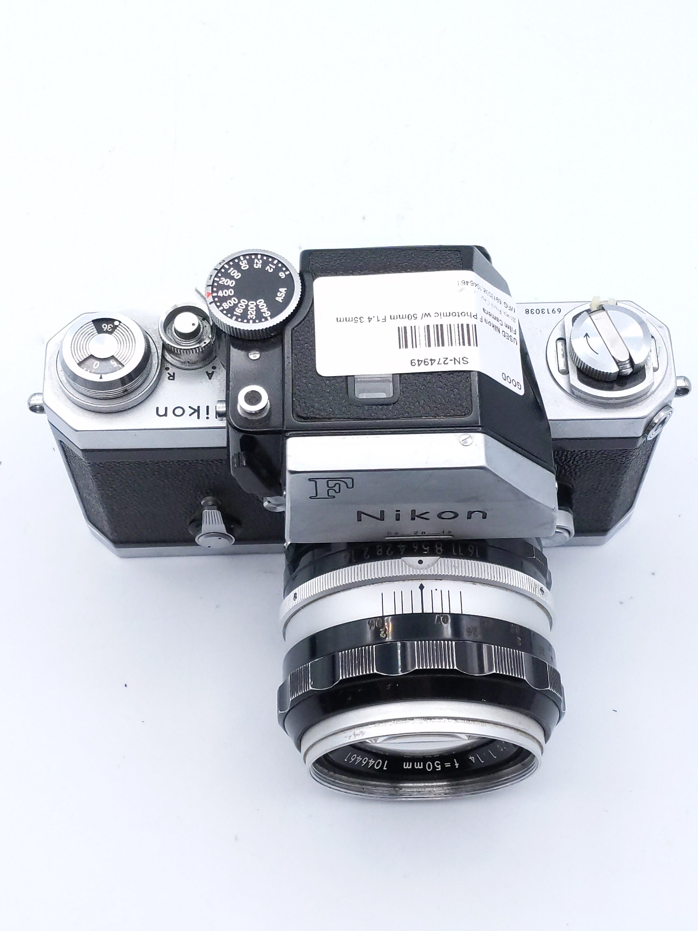 USED Nikon F Photomic w/ 50mm F1.4 35mm Film Camera