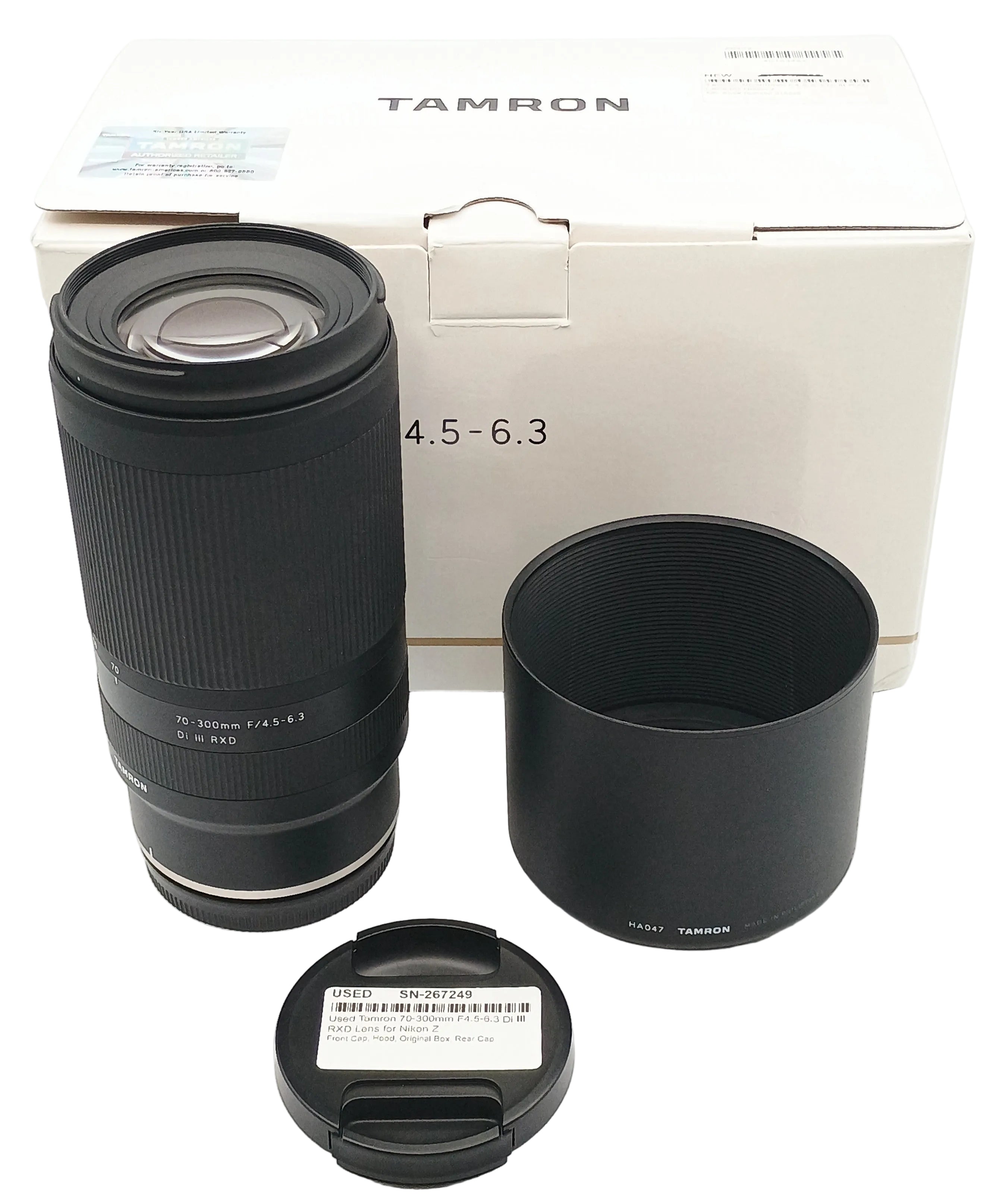 Used Tamron 70-300mm F4.5-6.3 Di III RXD Lens for Nikon Z