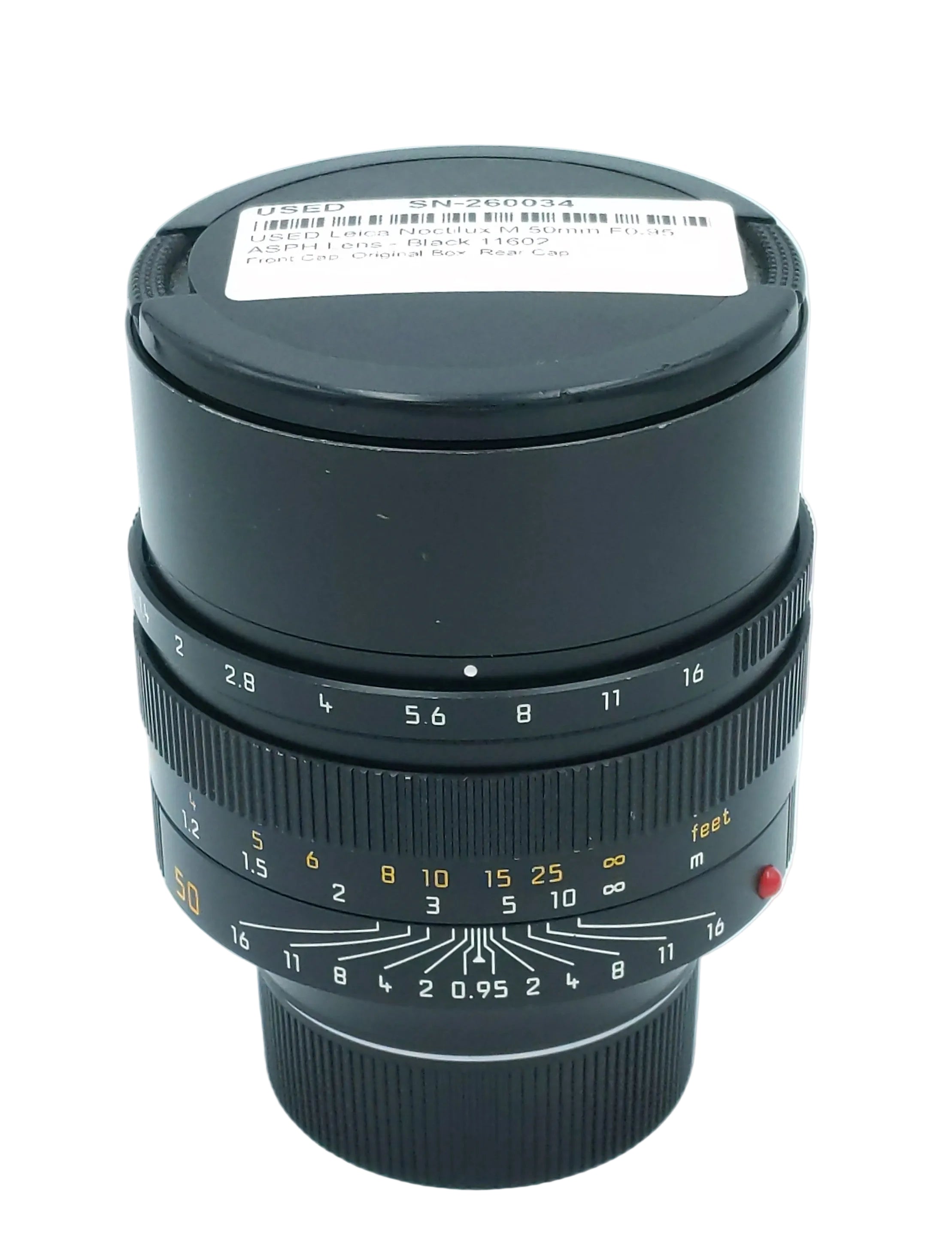USED Leica Noctilux M 50mm F0.95 ASPH Lens - Black 11602