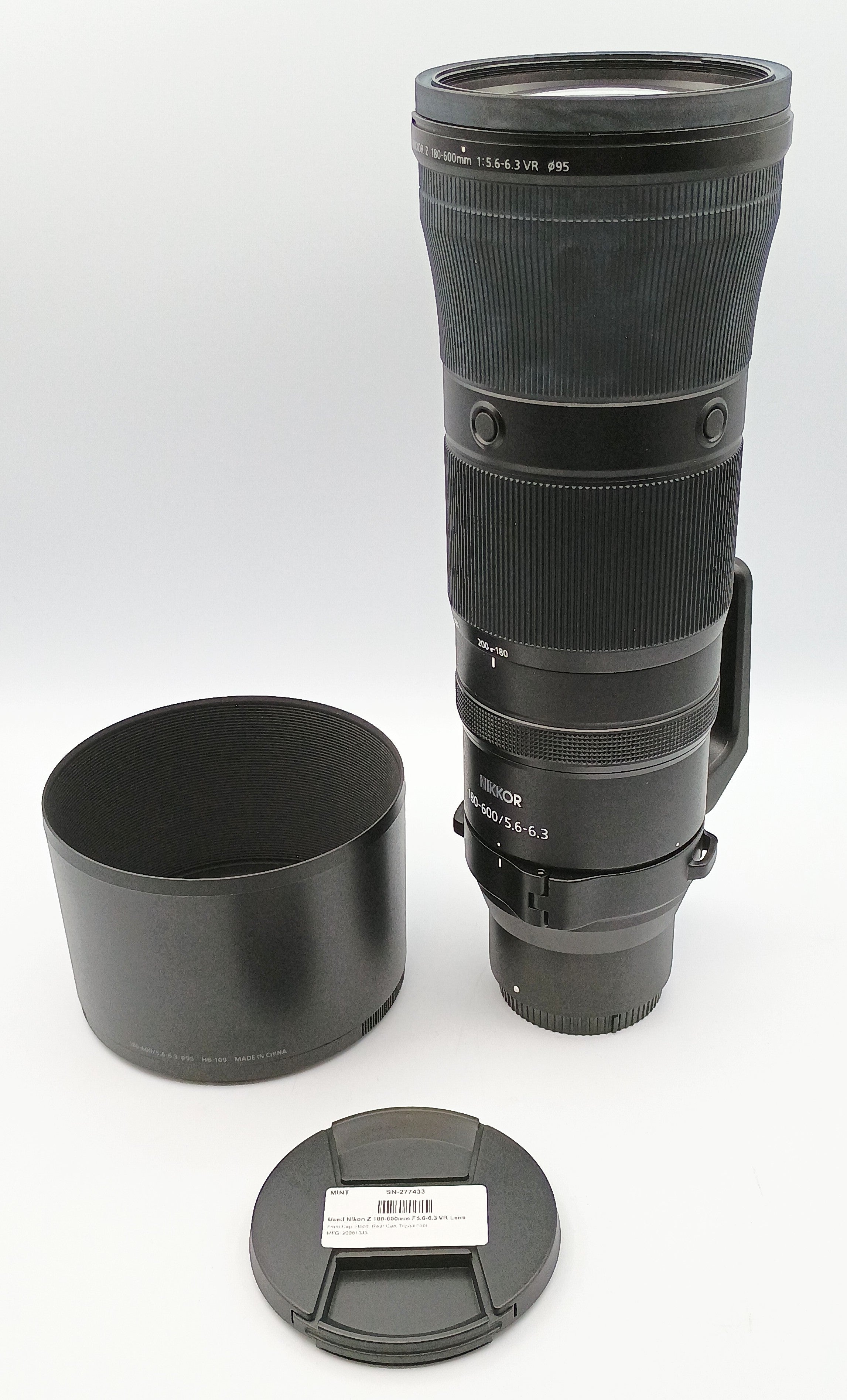 Used Nikon Z 180-600mm F5.6-6.3 VR Lens
