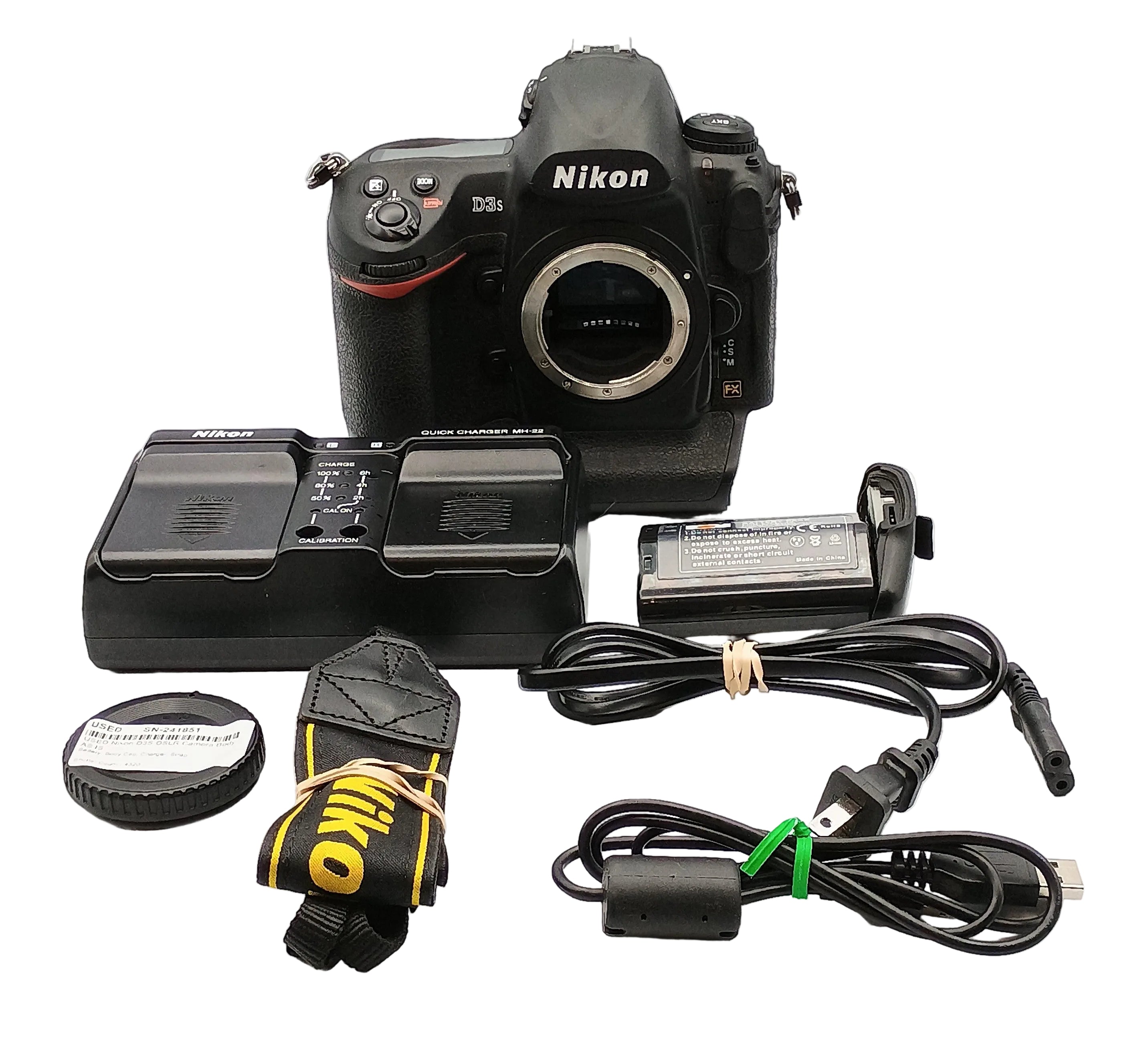 USED Nikon D3S DSLR Camera Body AS IS