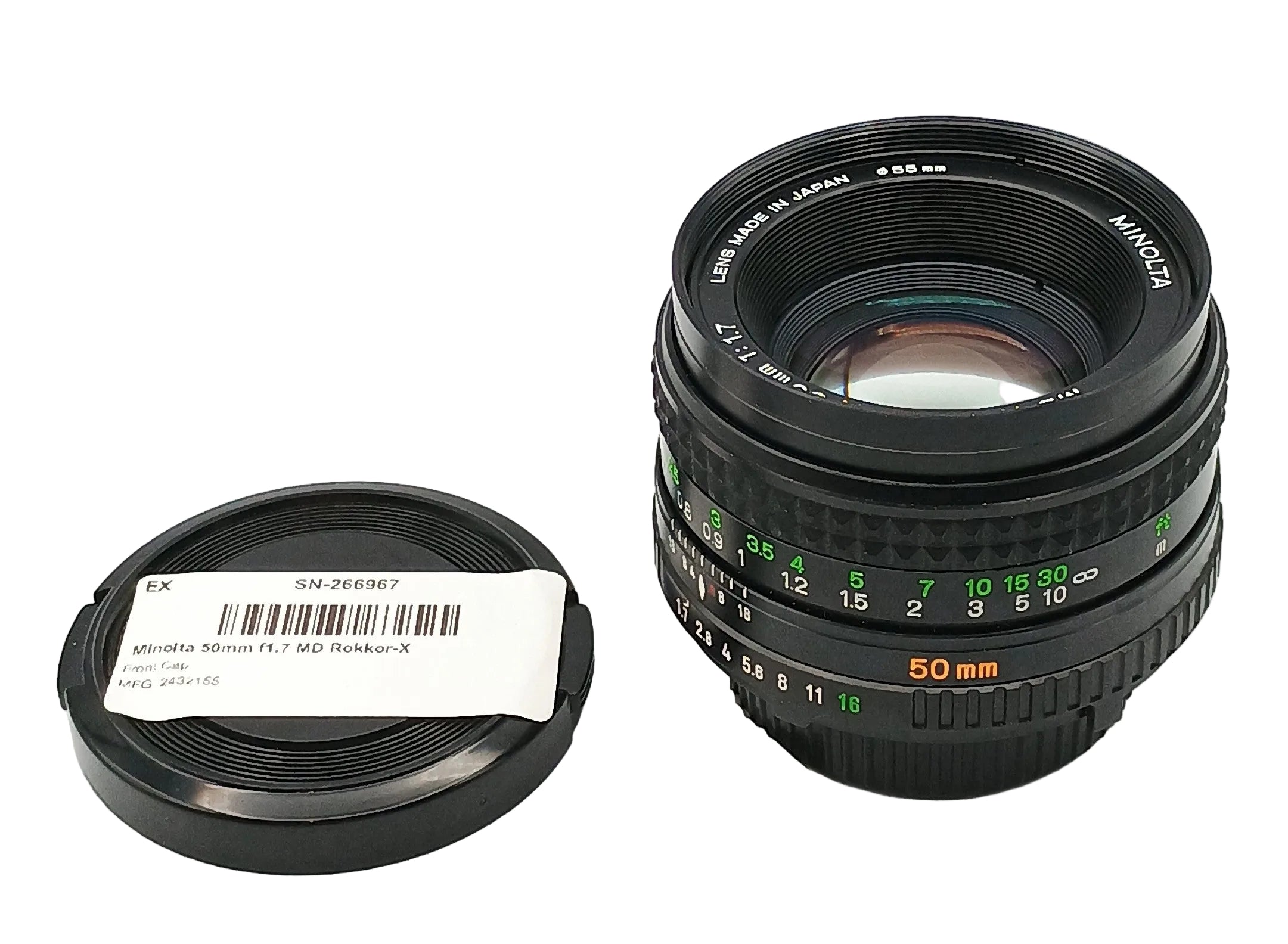 Minolta 50mm f1.7 MD Rokkor-X