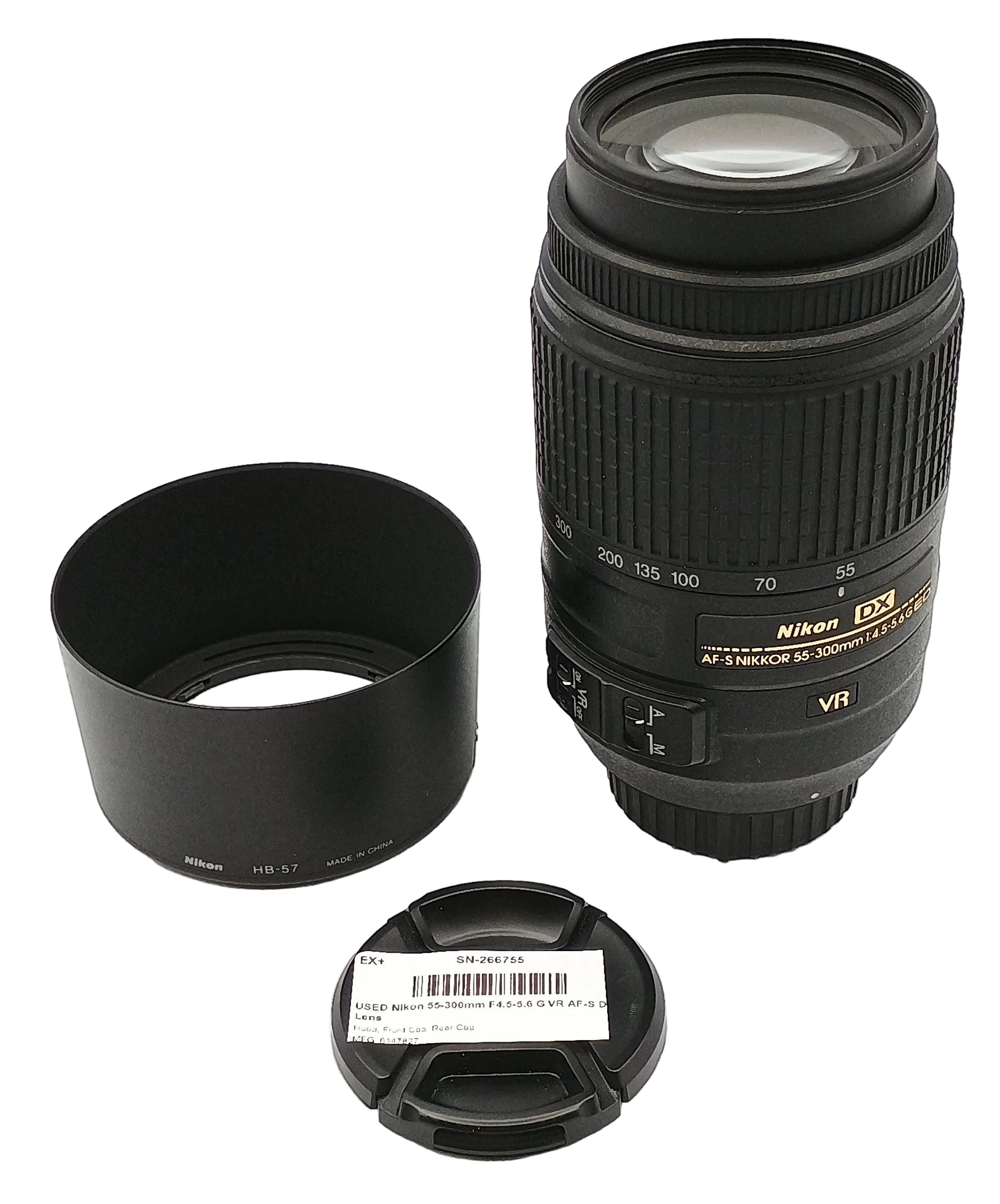 USED Nikon 55-300mm F4.5-5.6 G VR AF-S DX Lens