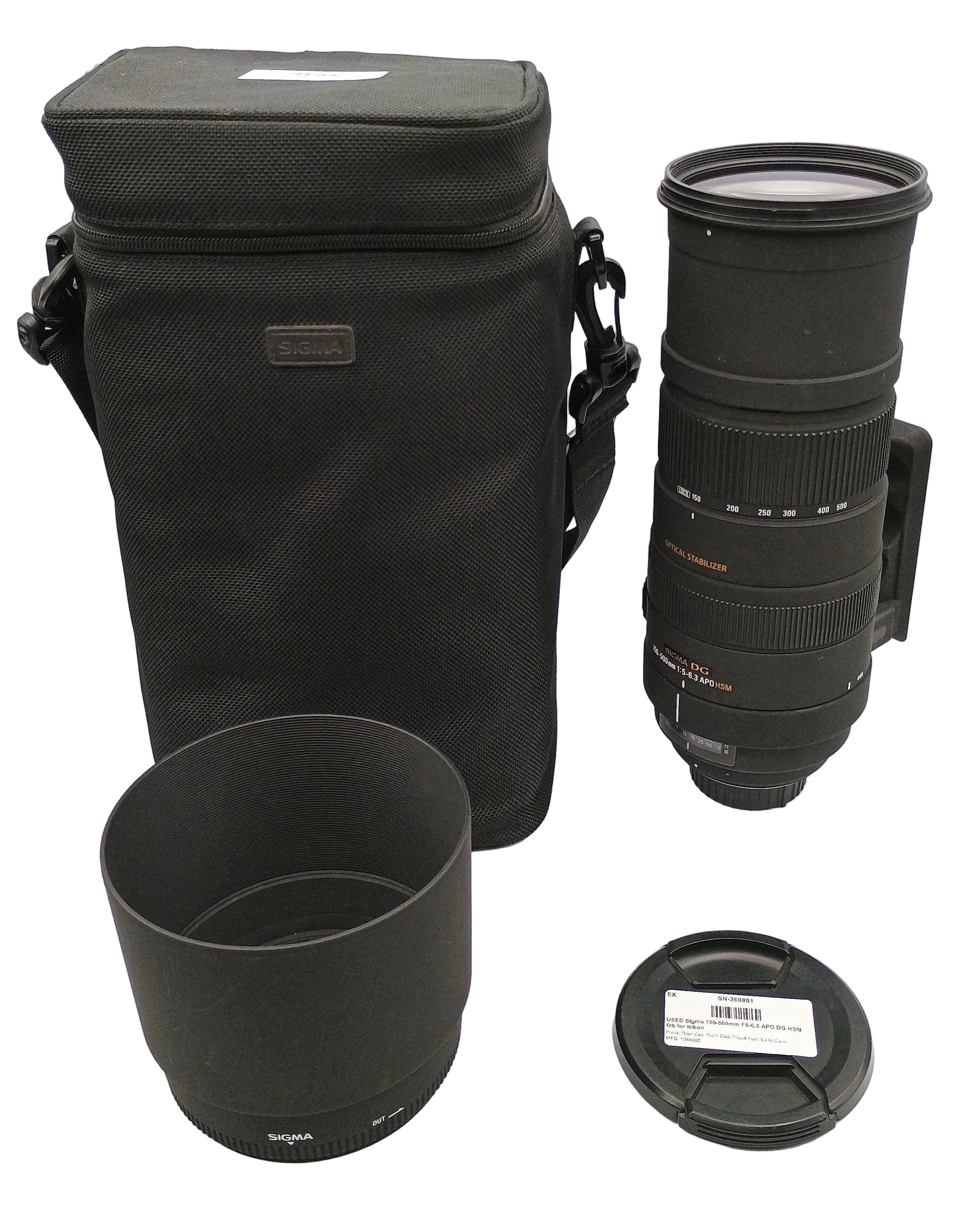 USED Sigma 150-500mm F5-6.3 APO DG HSM OS for Nikon