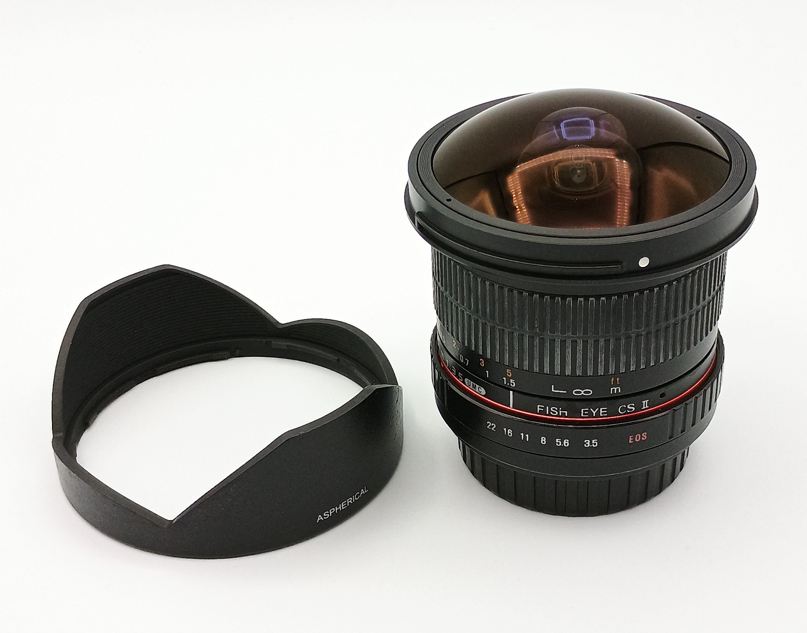 USED Samyang 8mm F3.5 MF Lens (Canon EF Mount)