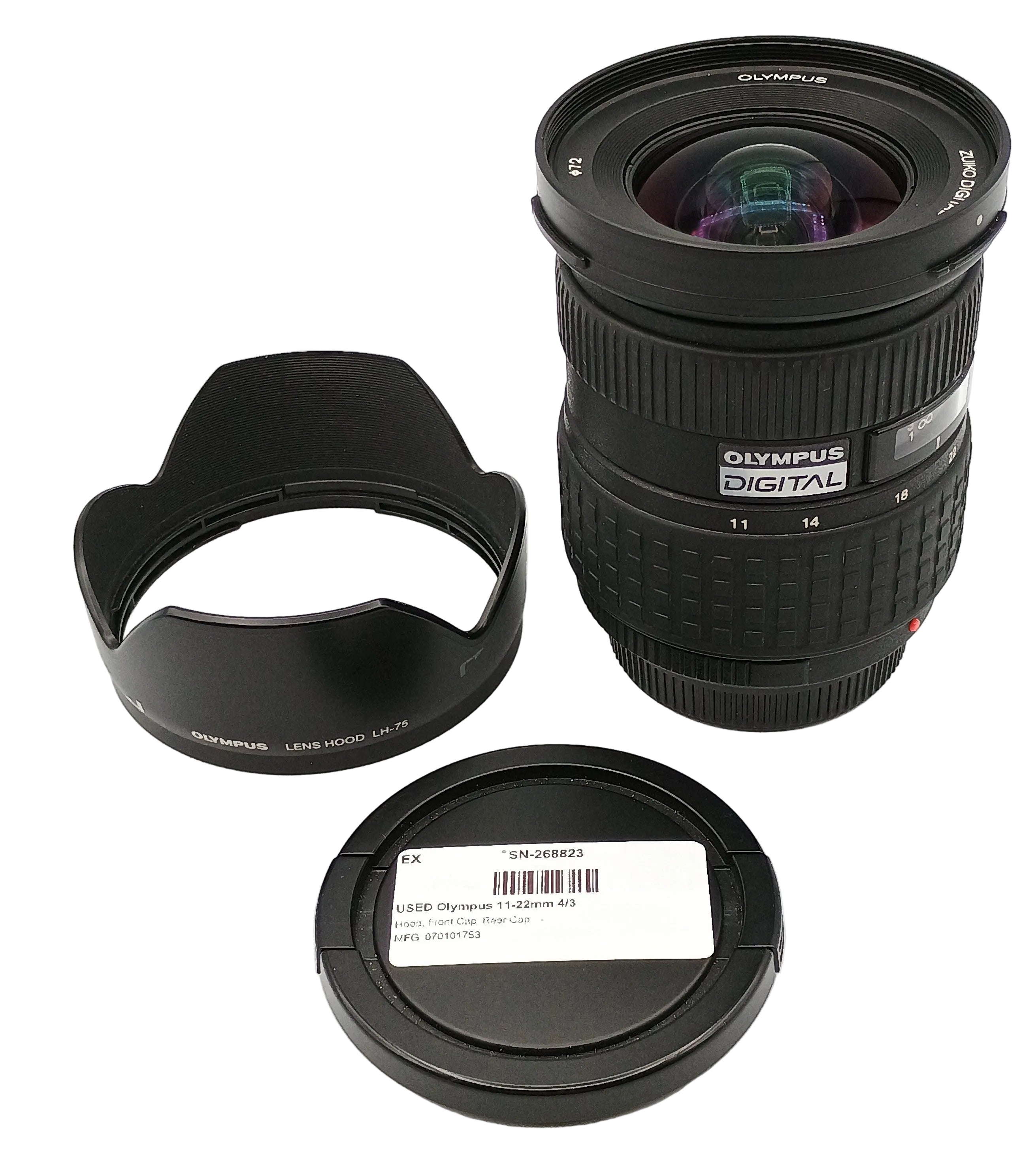 USED Olympus 11-22mm F2.8-3.5 4/3 Lens
