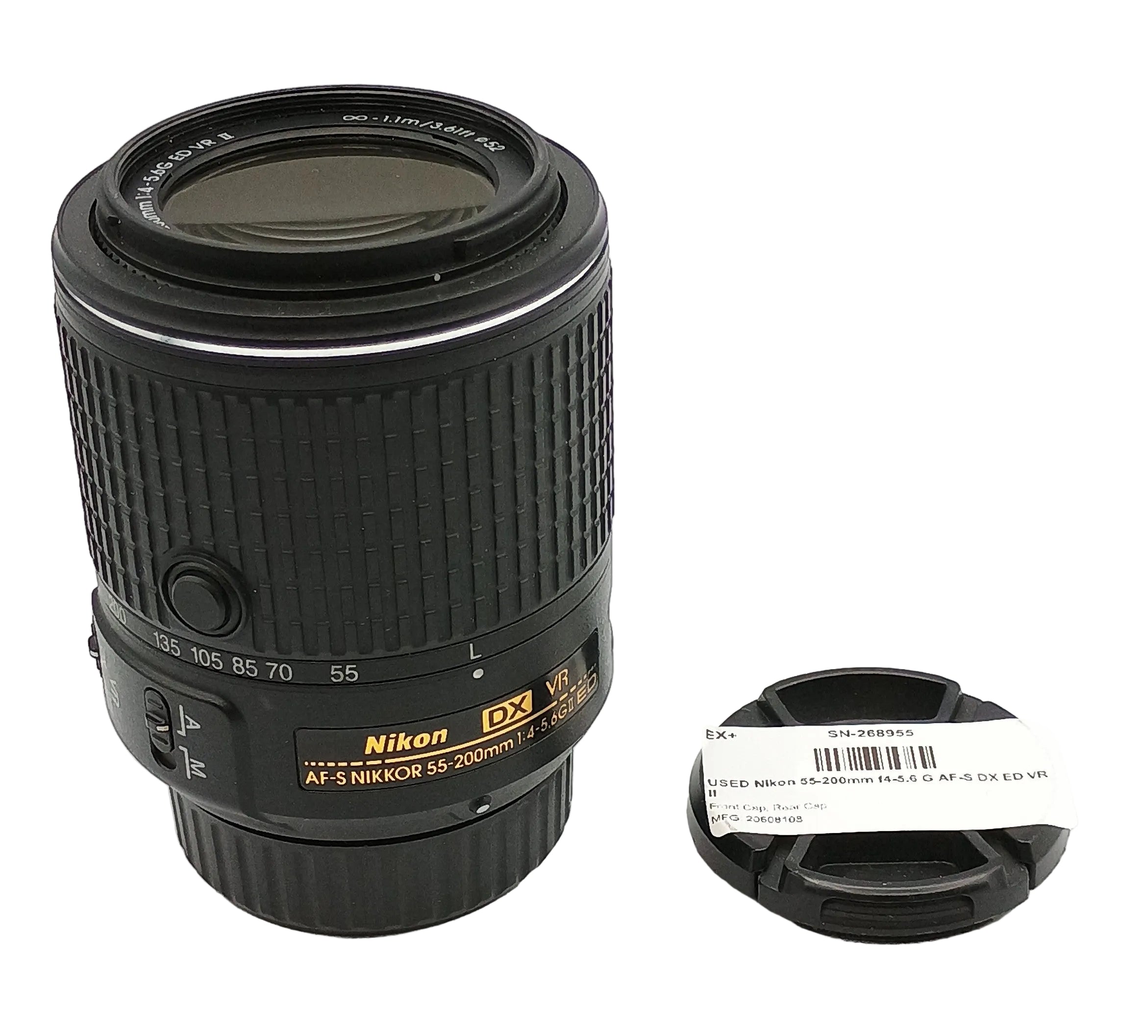 USED Nikon 55-200mm f4-5.6 G AF-S DX ED VR II
