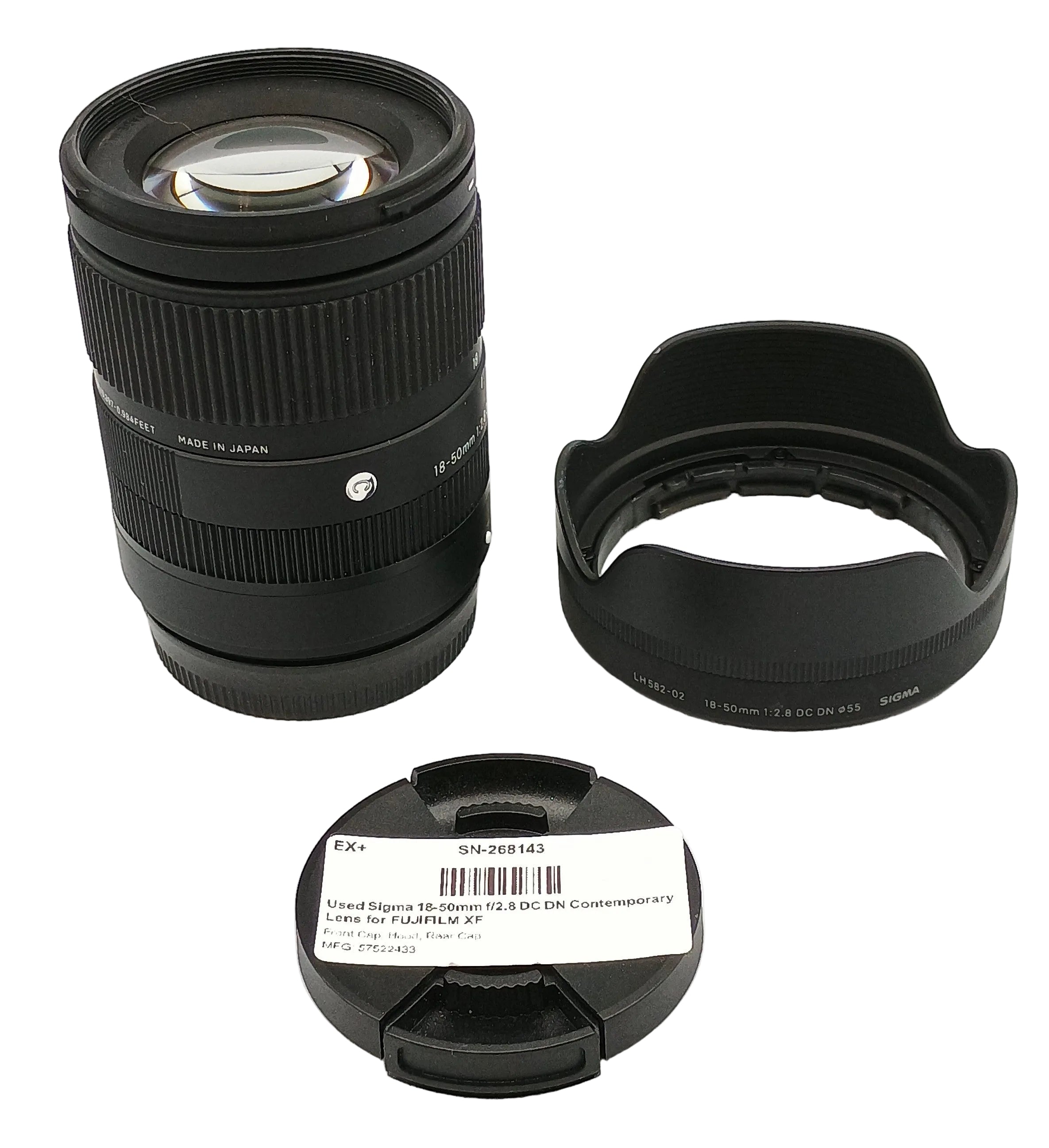 Used Sigma 18-50mm f/2.8 DC DN Contemporary Lens for FUJIFILM XF