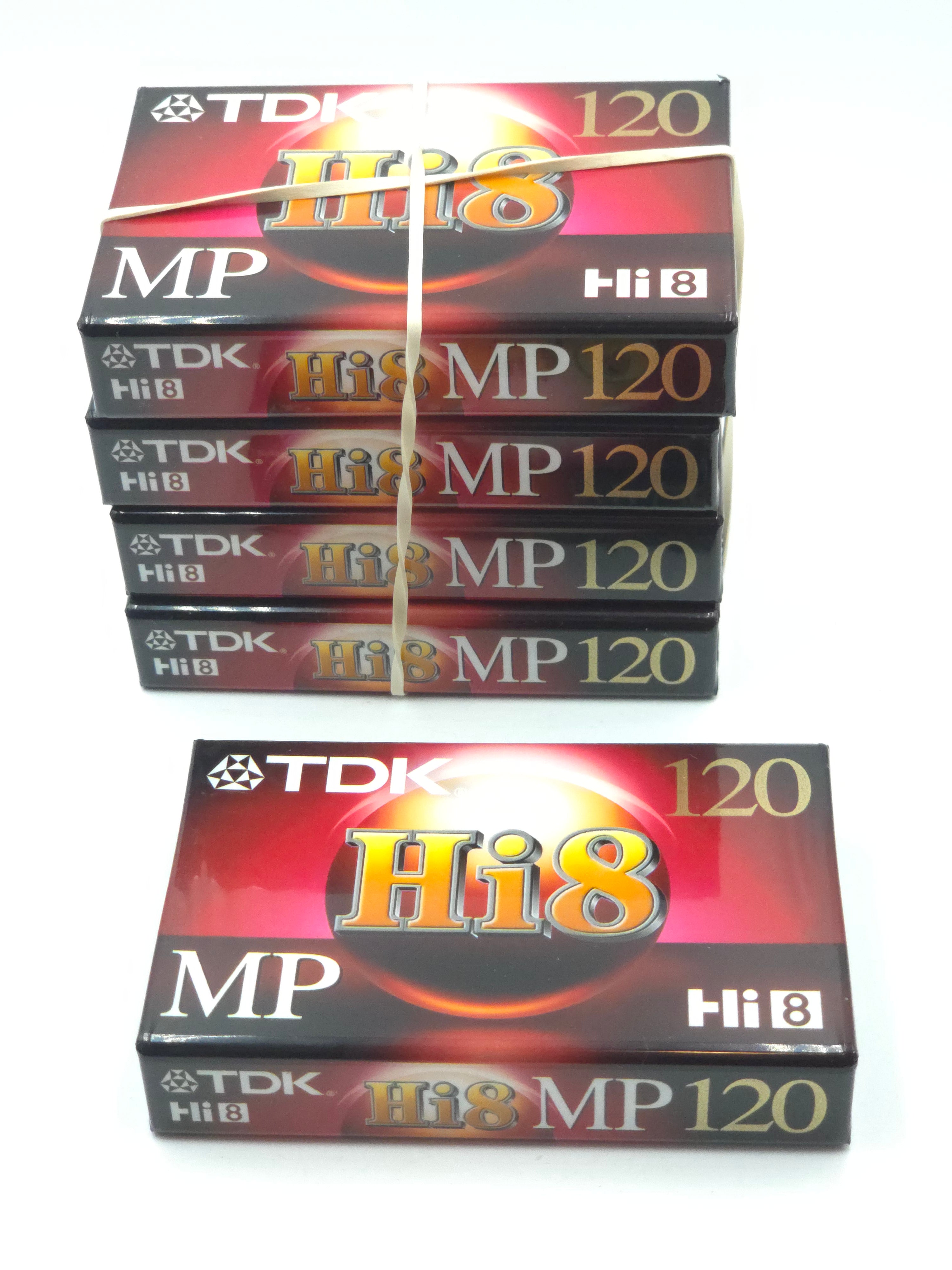 Unopened TDK Hi8 MP 120 (5-Pack) Video Tape