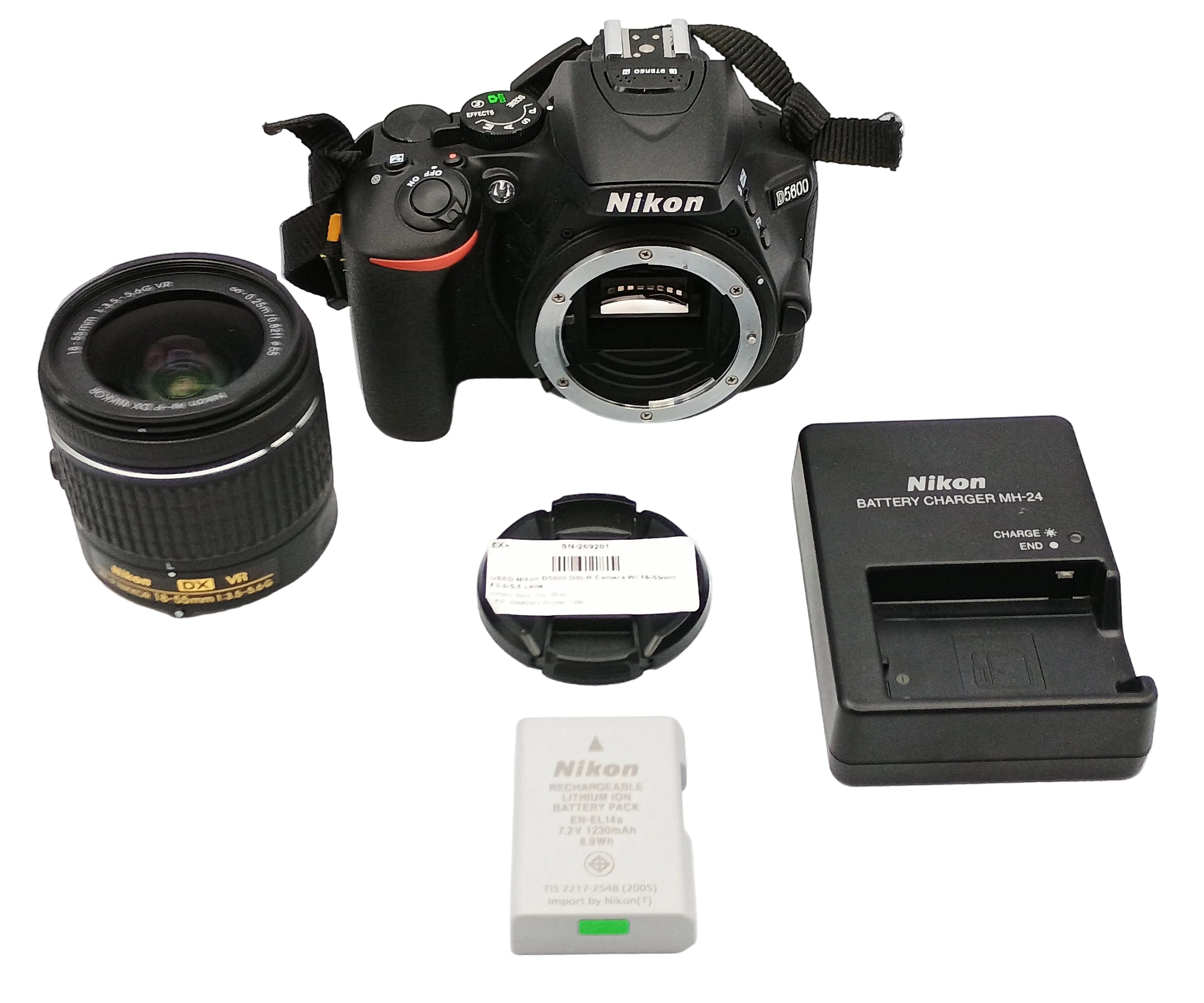 USED Nikon D5600 DSLR Camera W/ 18-55mm F3.5-5.6 Lens