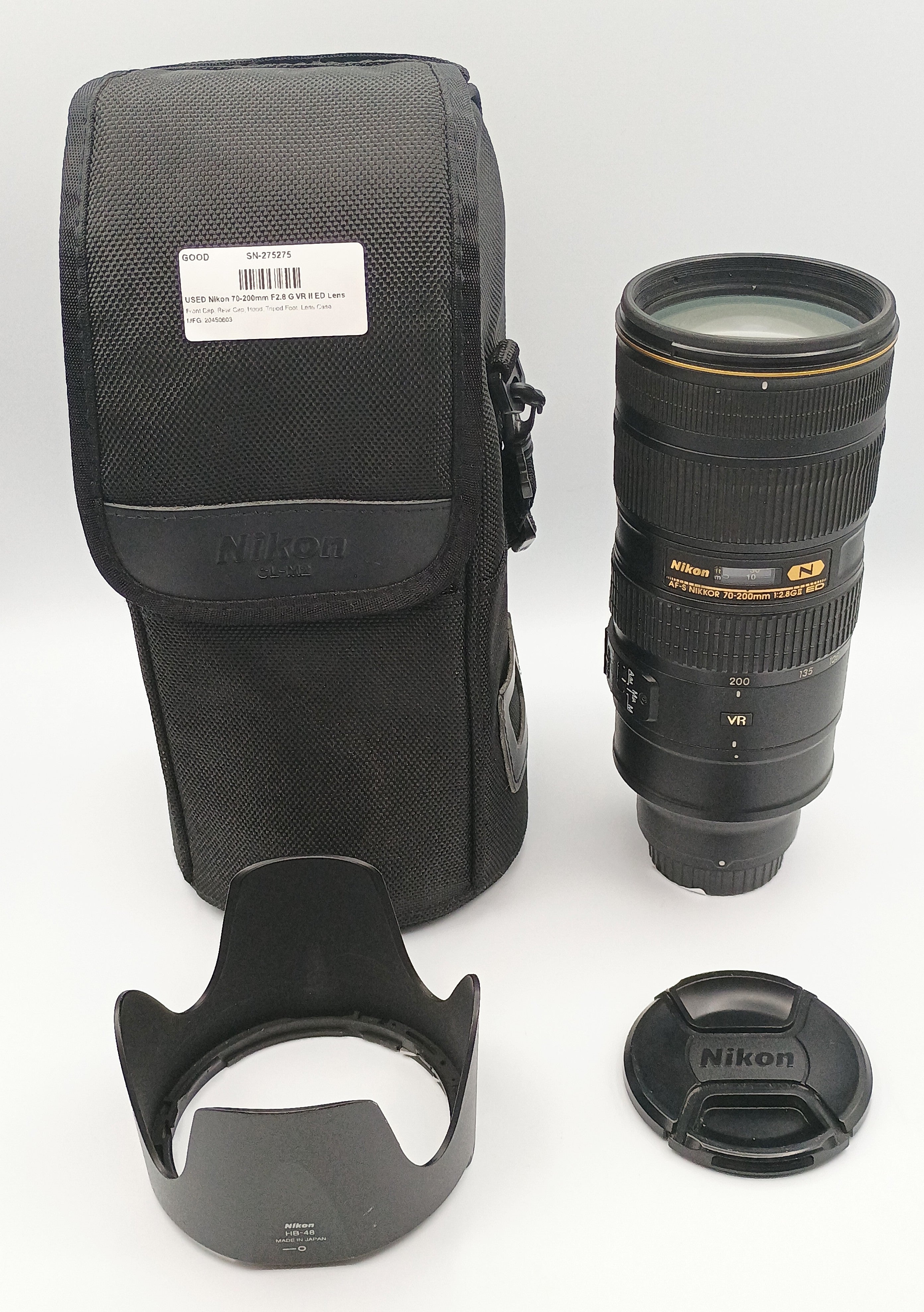 USED Nikon 70-200mm F2.8 G VR II ED Lens