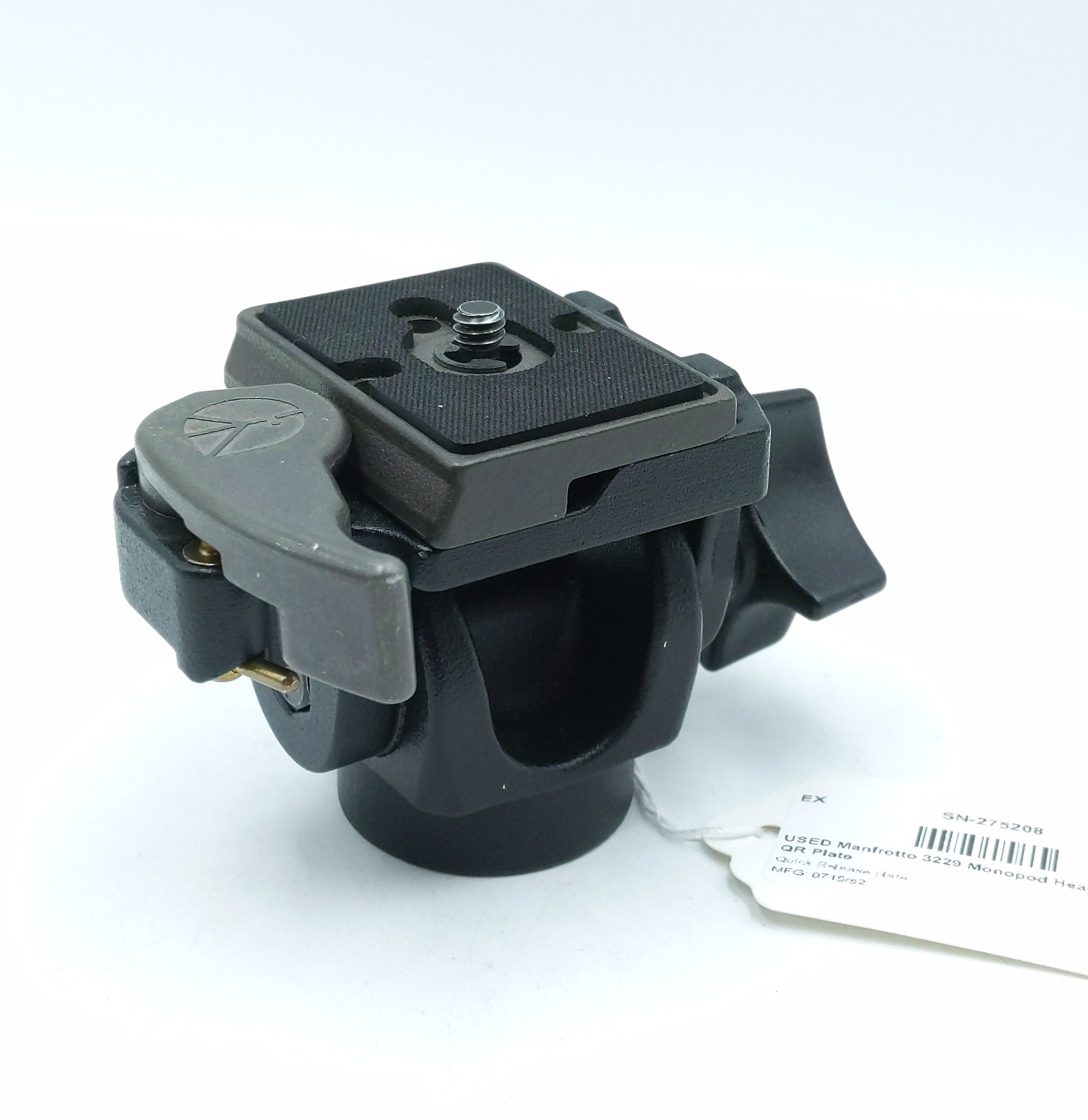 USED Manfrotto 3229 Monopod Head w/ 200PL QR Plate