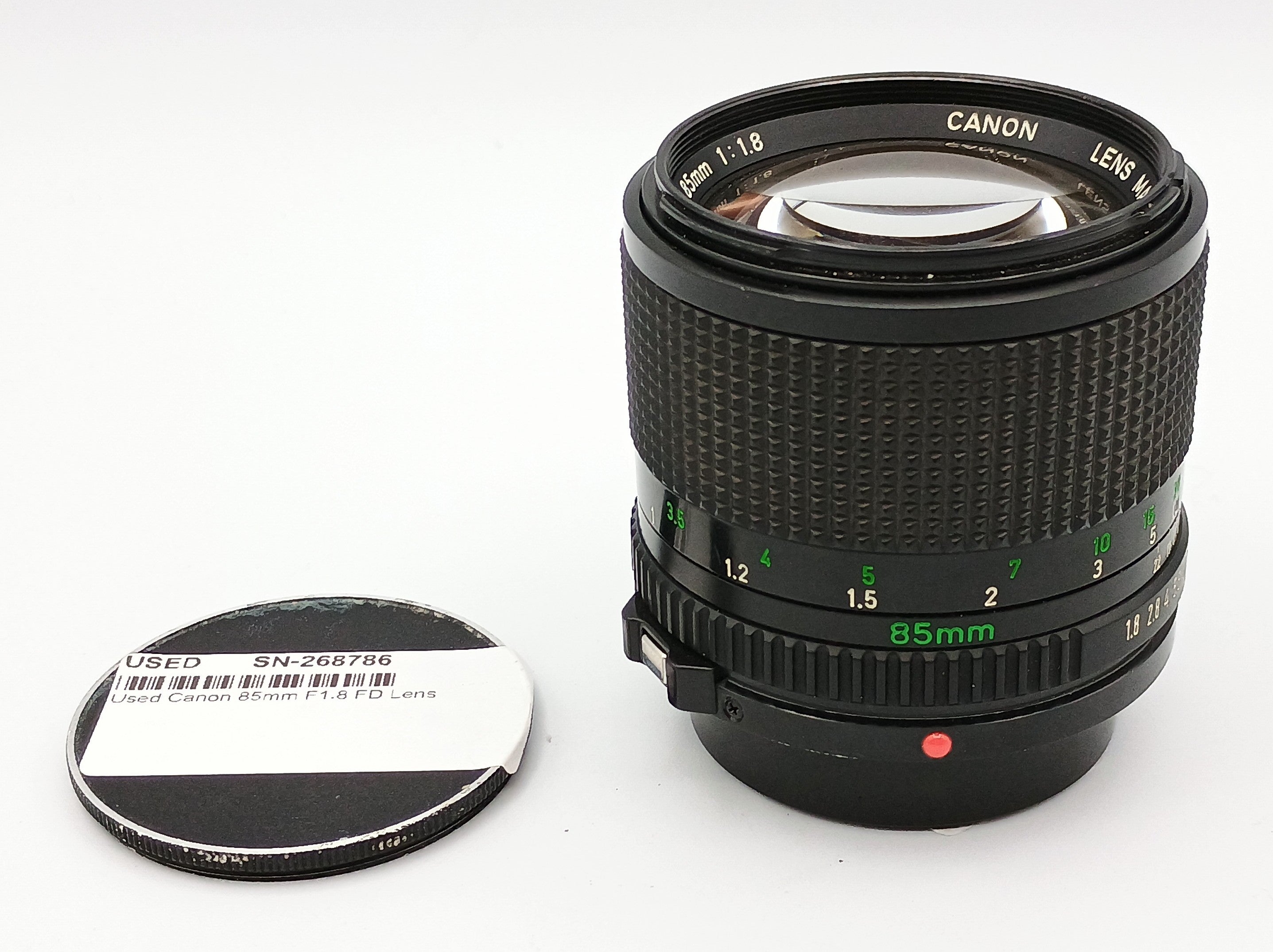 Used Canon 85mm F1.8 FD Lens