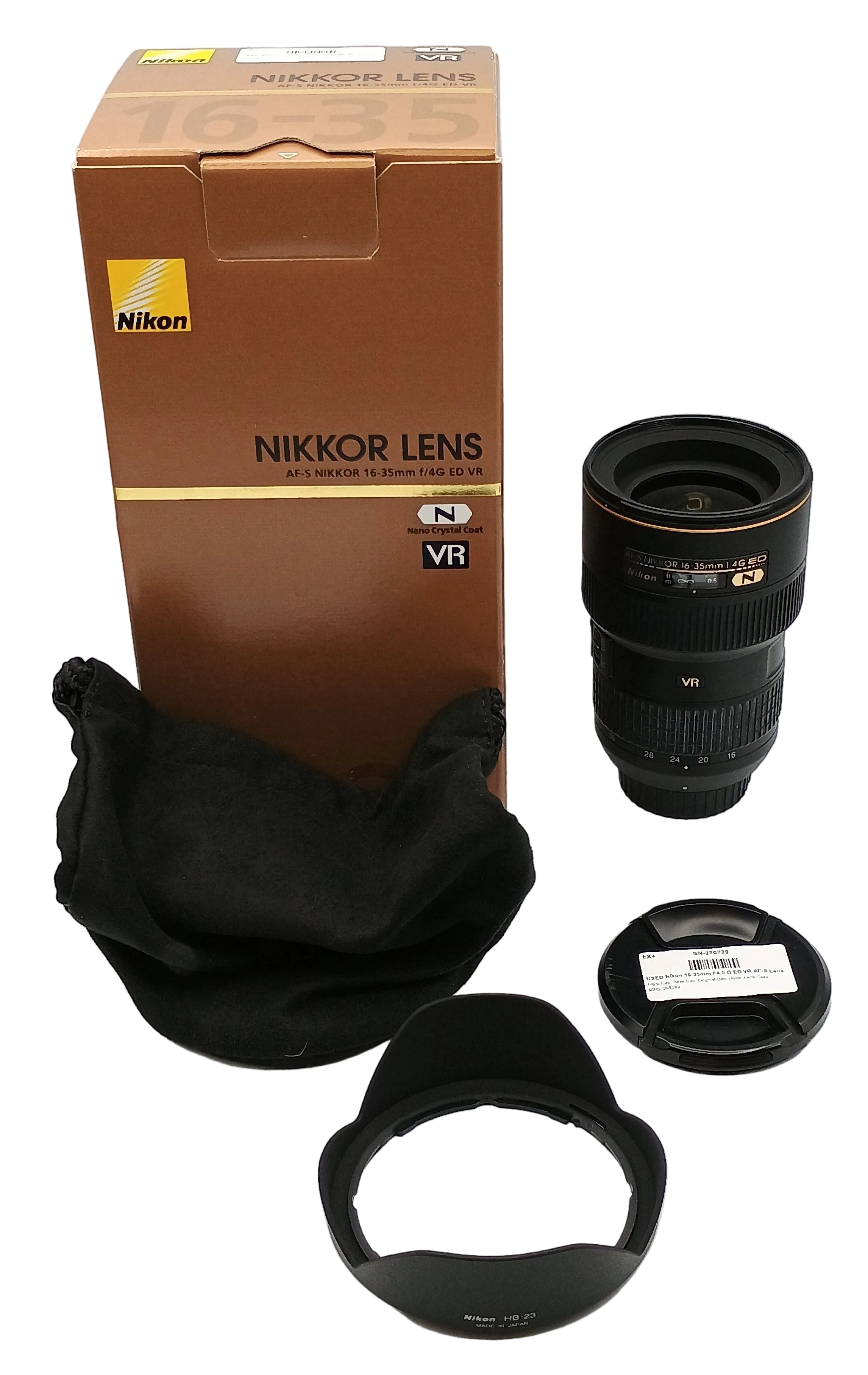 USED Nikon 16-35mm F4.0 G ED VR AF-S Lens