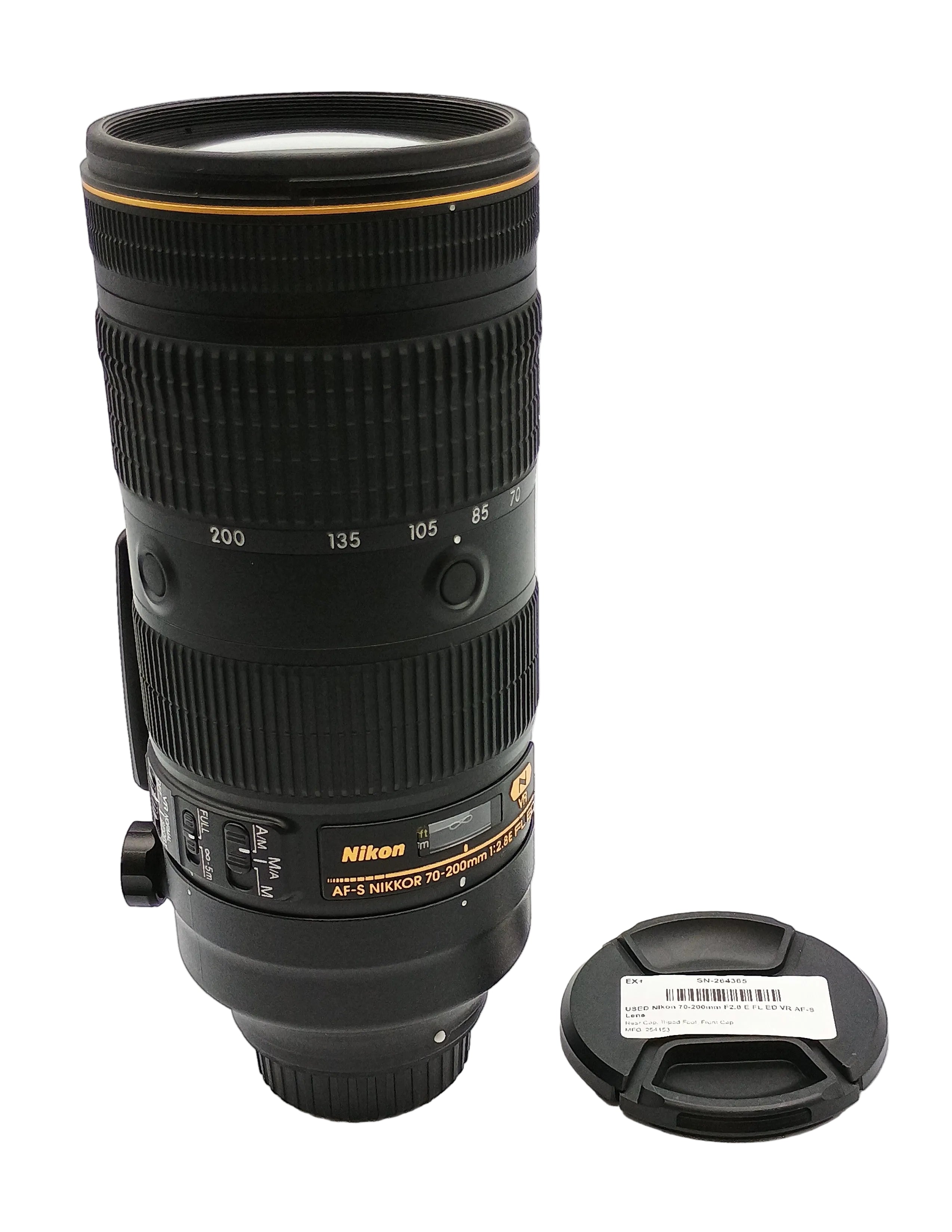 USED Nikon 70-200mm F2.8 E FL ED VR AF-S Lens