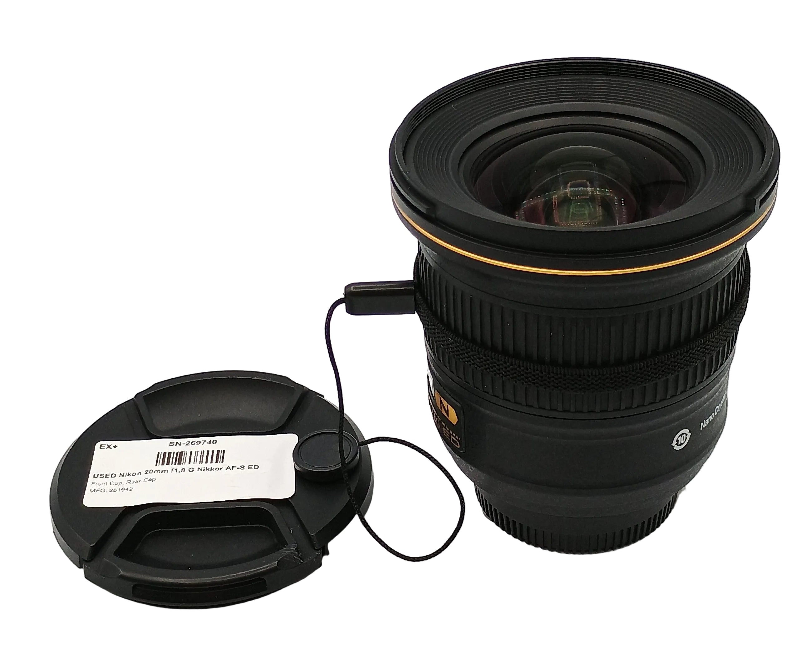 USED Nikon 20mm f1.8 G Nikkor AF-S ED