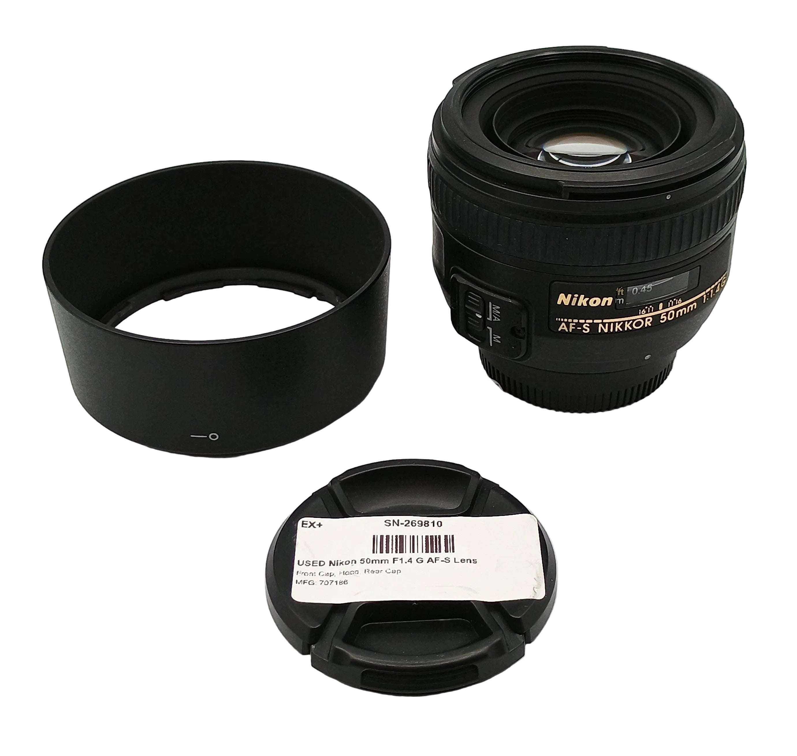 USED Nikon 50mm F1.4 G AF-S Lens
