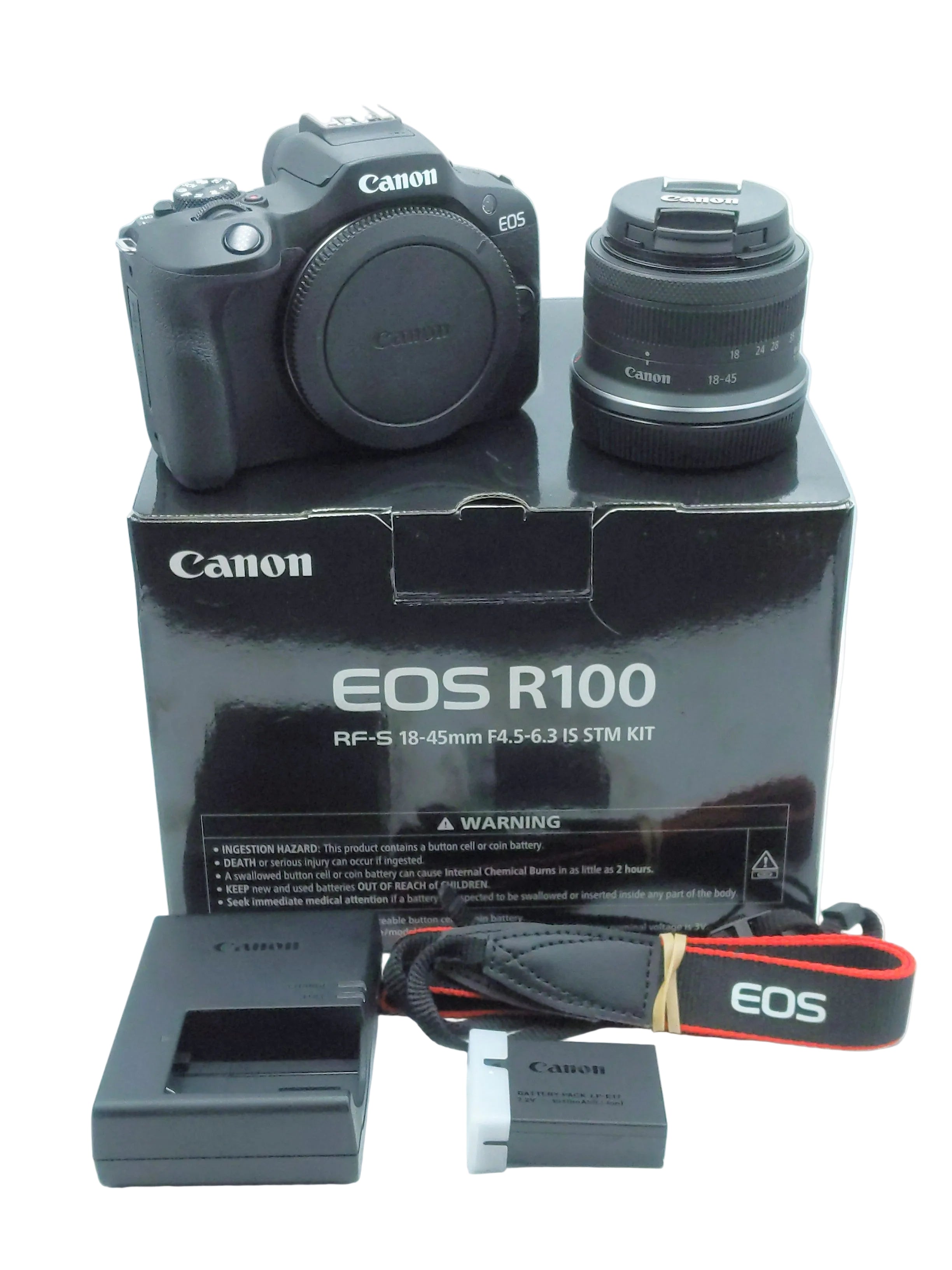 Used Canon EOS R100 Mirrorless Camera with 18-45mm Lens Kit
