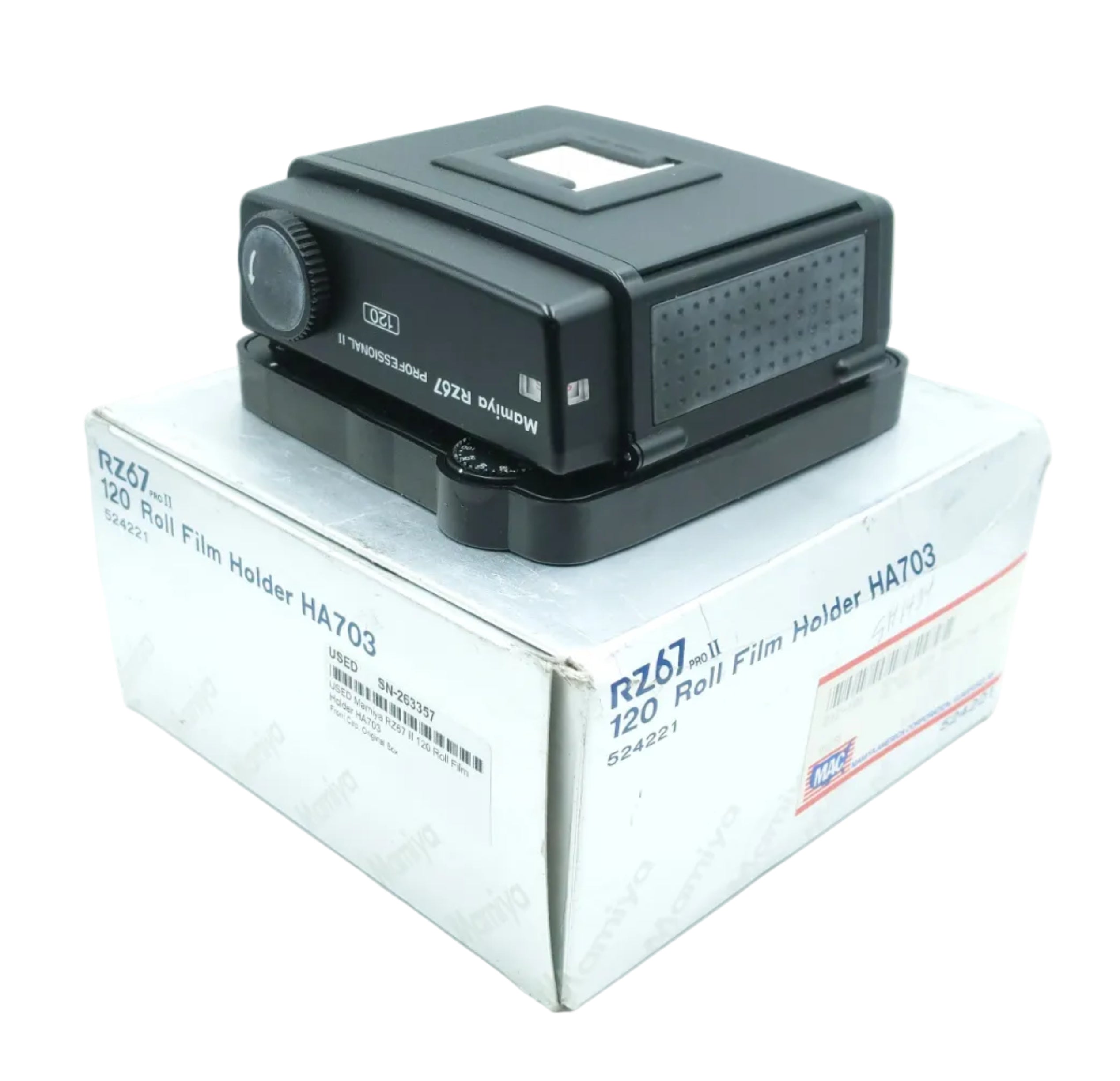 USED Mamiya RZ67 II 120 Roll Film Holder HA703