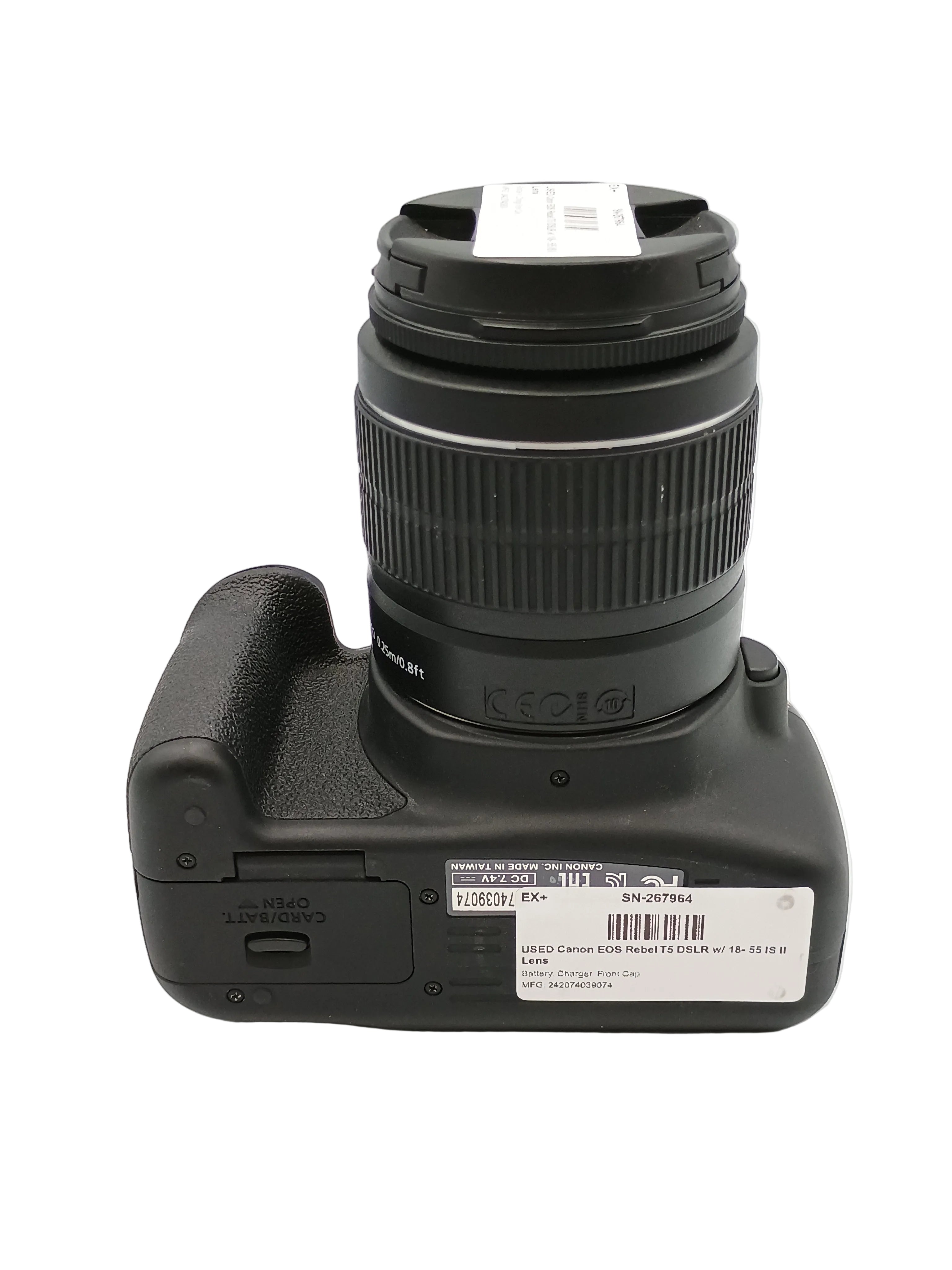 USED Canon EOS Rebel T5 DSLR w/ 18- 55 IS II Lens