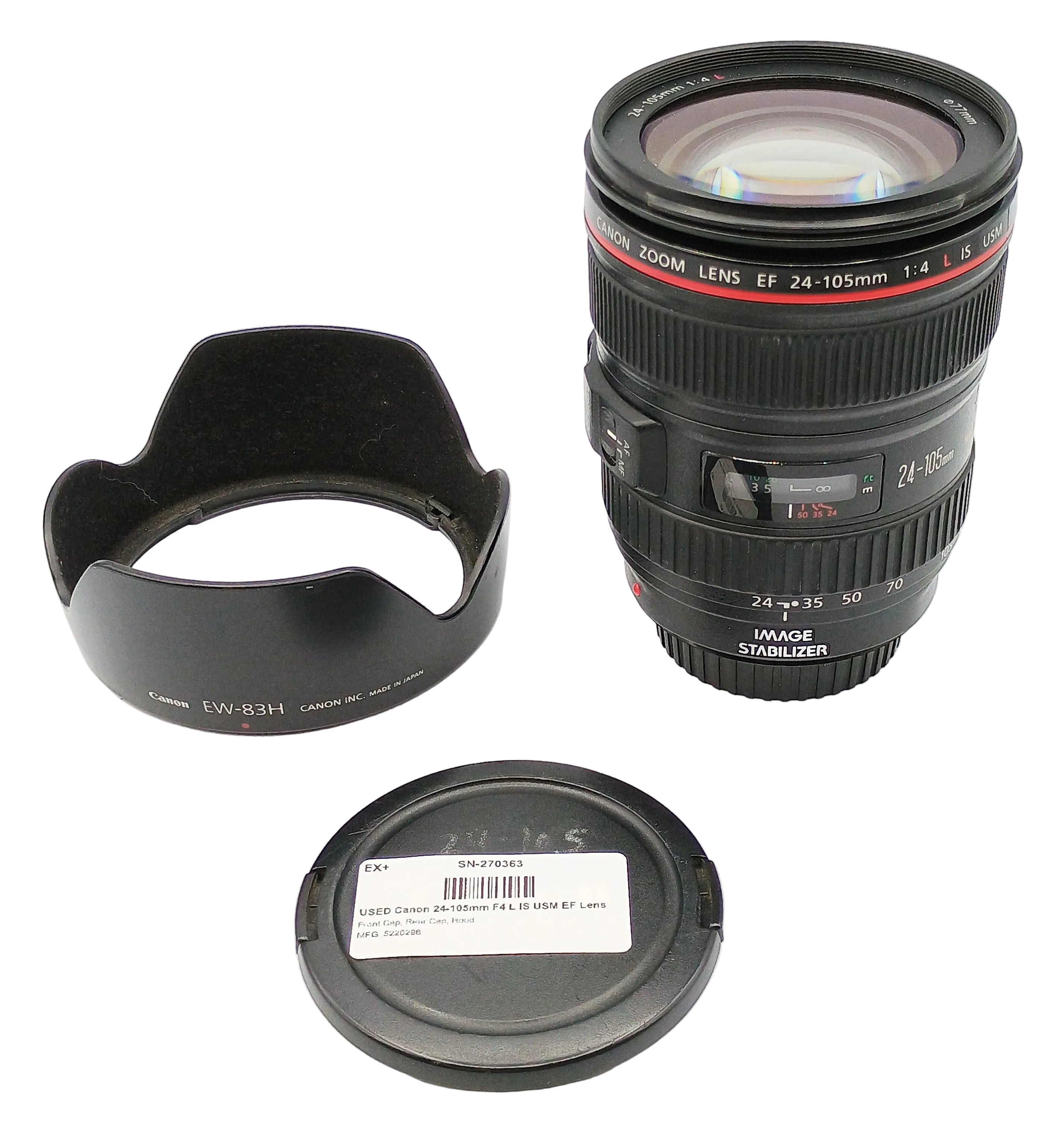USED Canon 24-105mm F4 L IS USM EF Lens