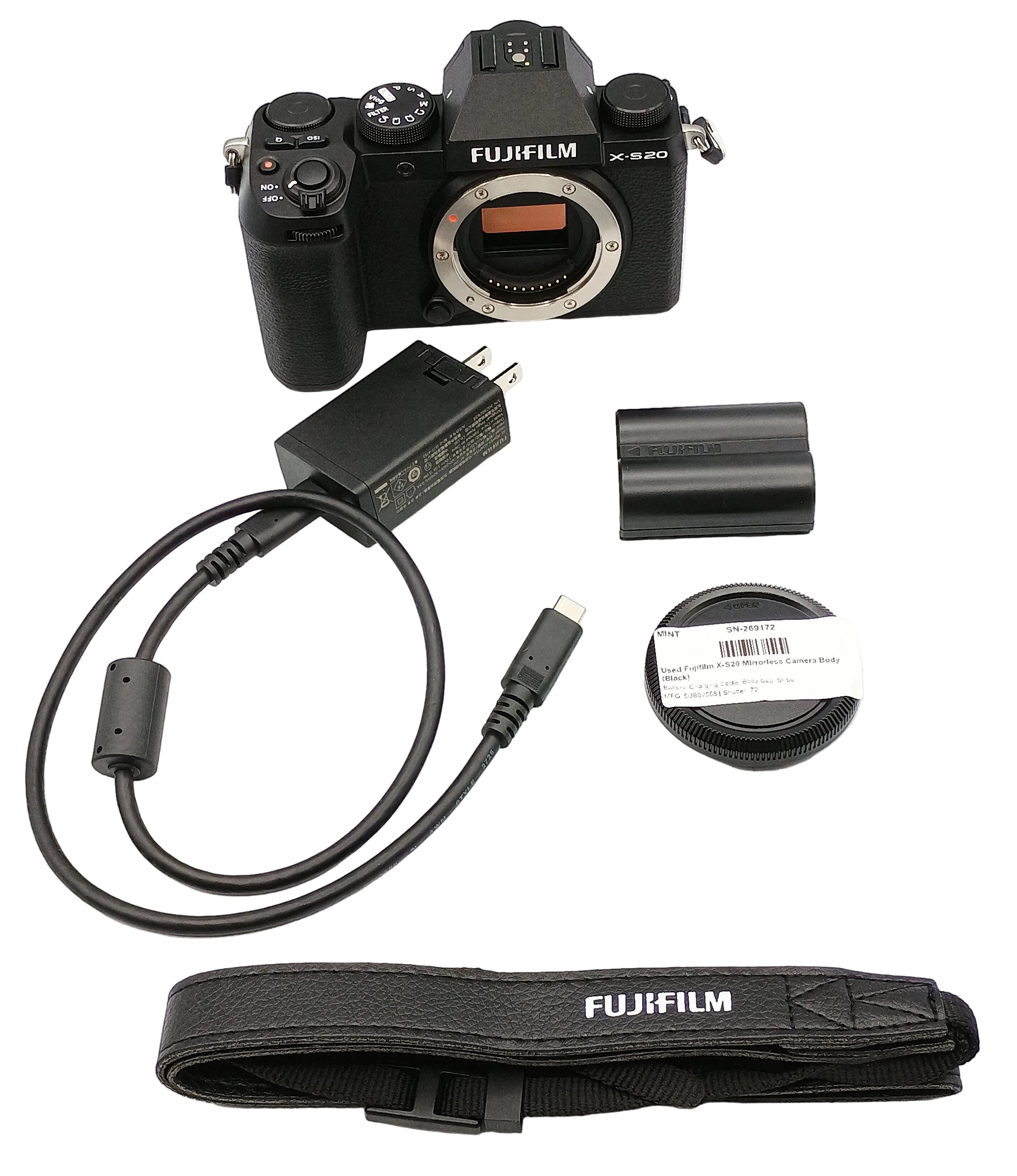 Used Fujifilm X-S20 Mirrorless Camera Body (Black)