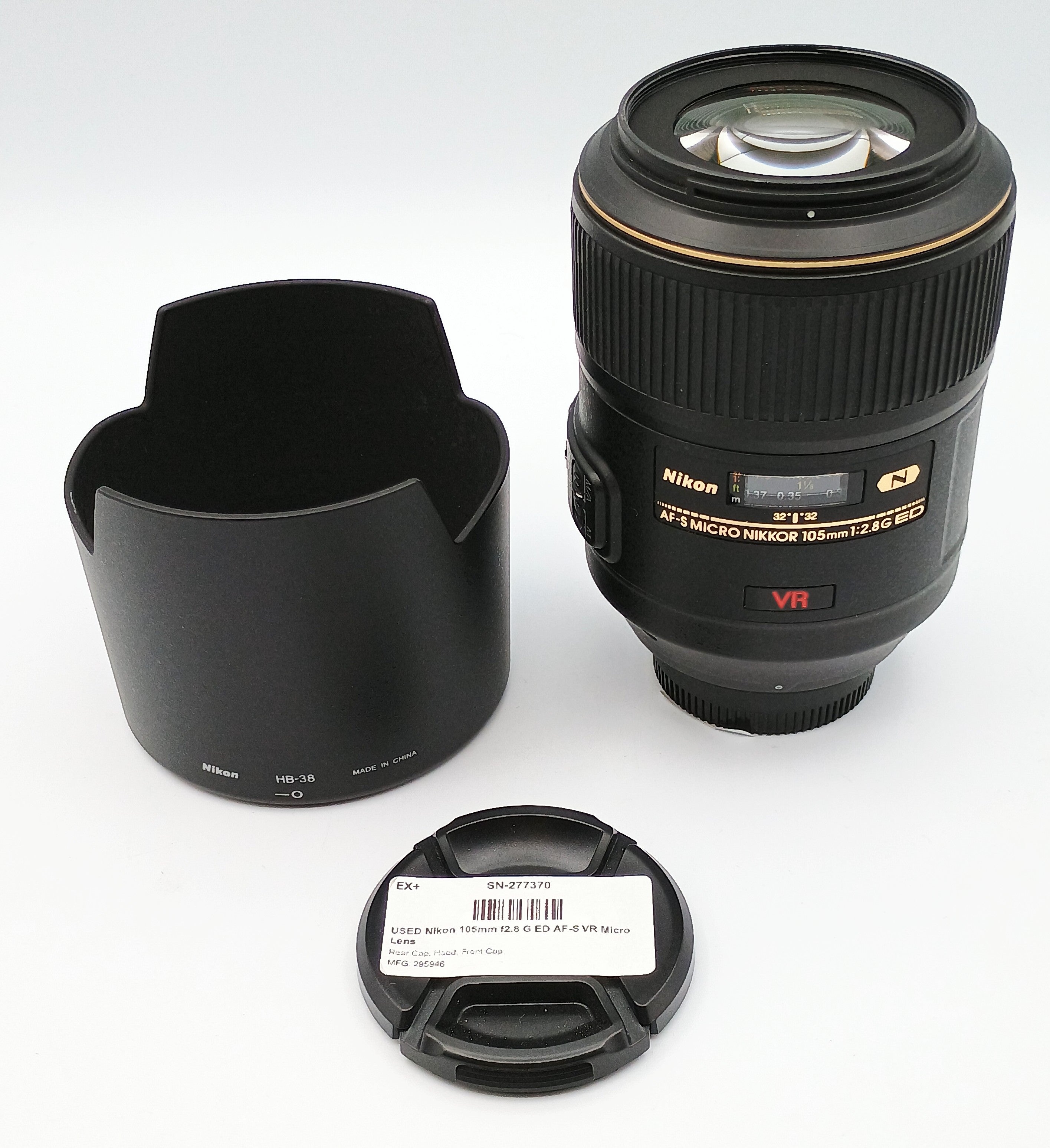 USED Nikon 105mm f2.8 G ED AF-S VR Micro Lens