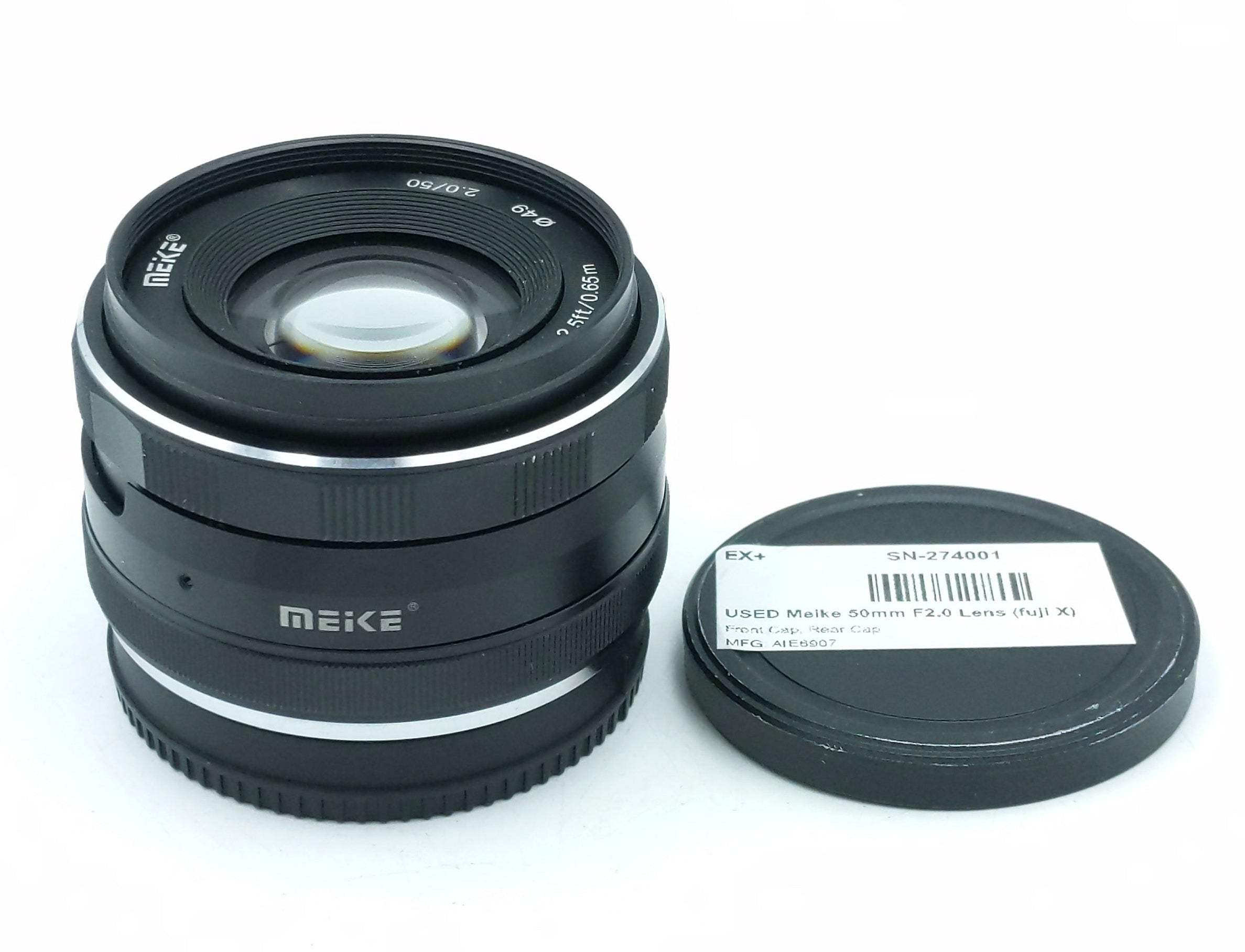 USED Meike 50mm F2.0 Lens (fuji X)