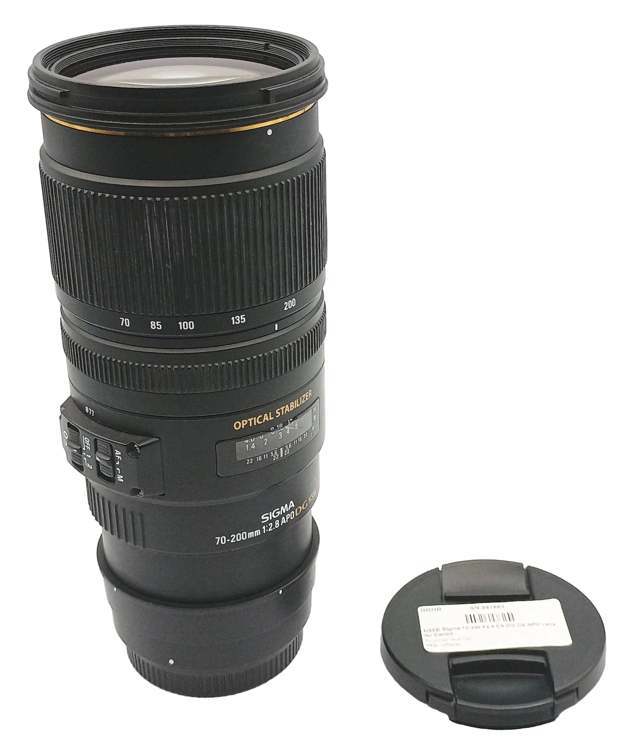 USED Sigma 70-200 F2.8 EX DG OS APO Lens for Canon